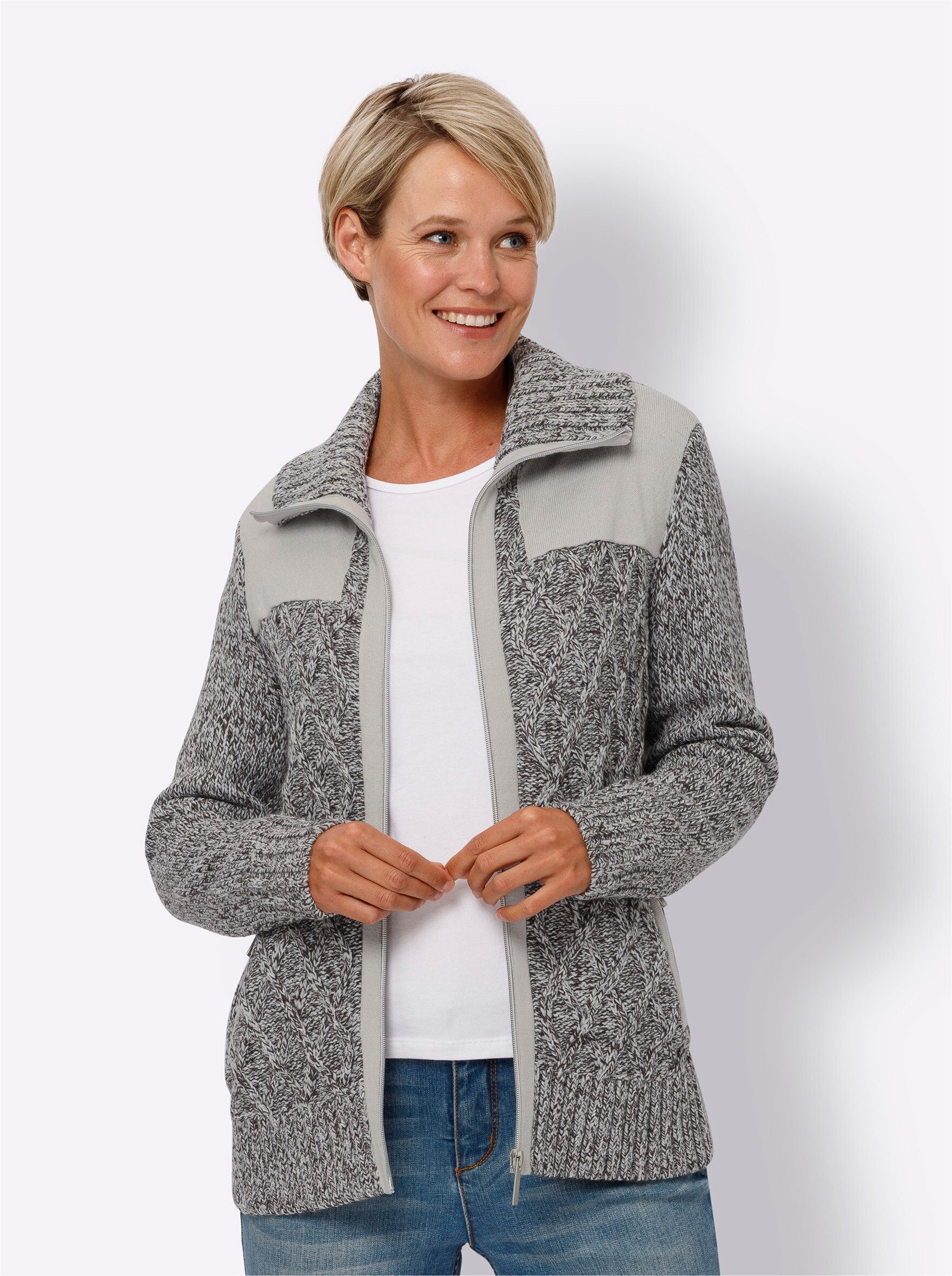 Sieh an! Strickjacke Strickjacke . günstig online kaufen