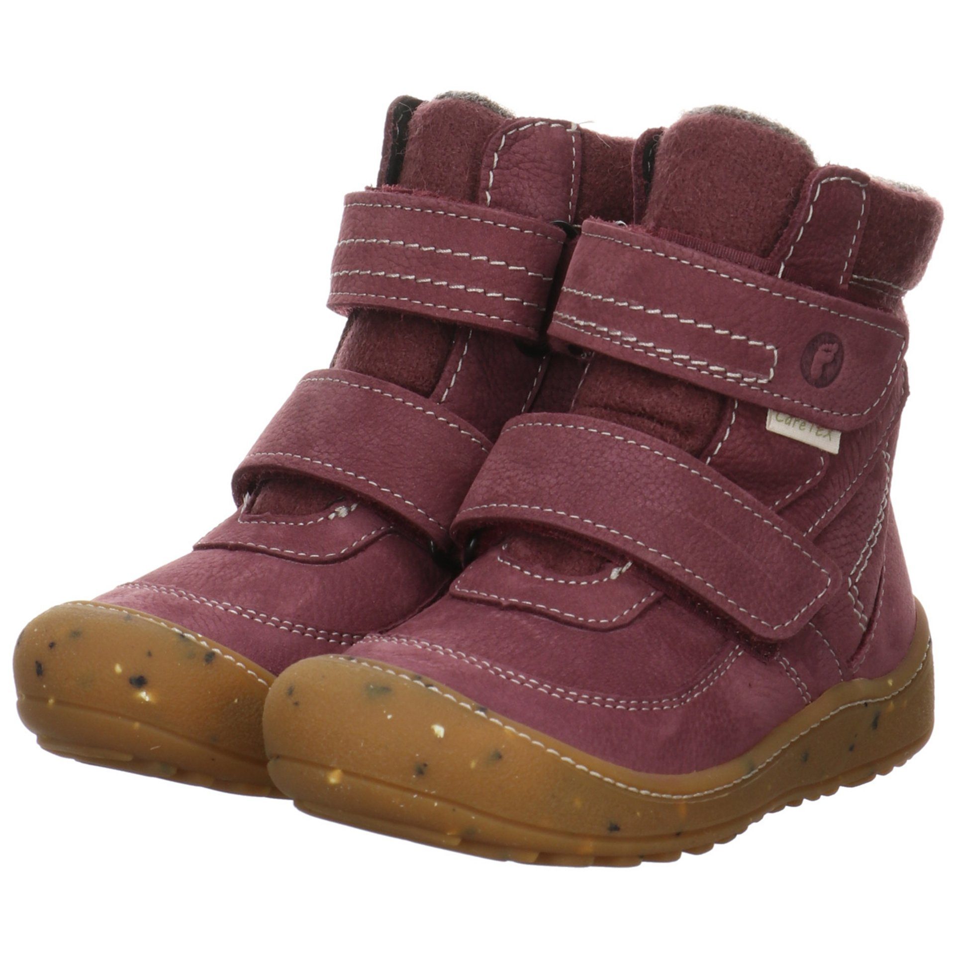 Leder-/Textilkombination Winterboots Boots Tex Ricosta uni pflaume Leder-/Textilkombination Wood