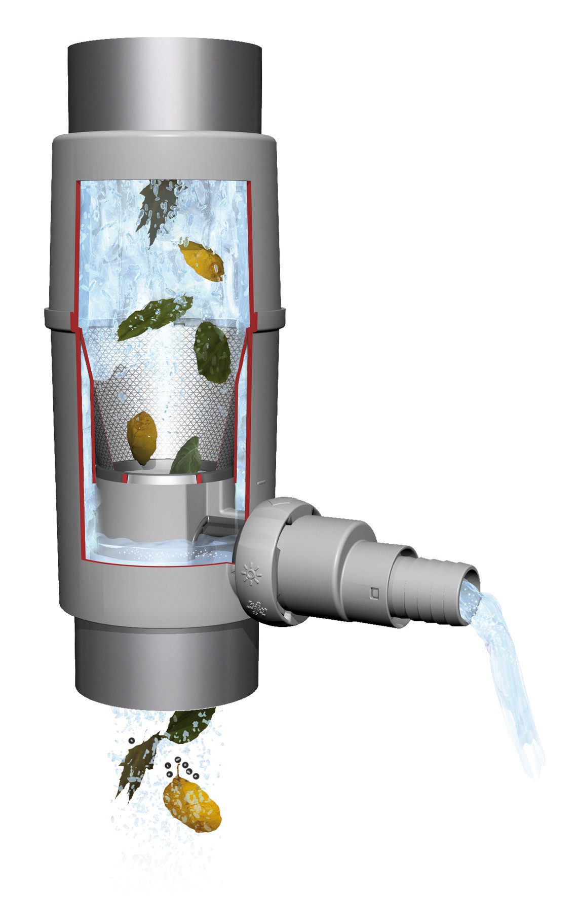 GARANTIA Regentonne REGENDIEB PRO DN 70-100 grau inkl. Filtereinsatz, 0 l