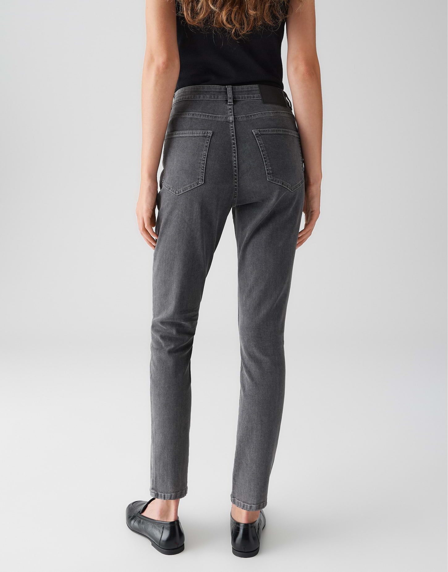 OPUS Slim-fit-Jeans ELIYA CITY aus nachhaltigem BCI Cotton Mix Mid Rise, Ankle, Slim Fit