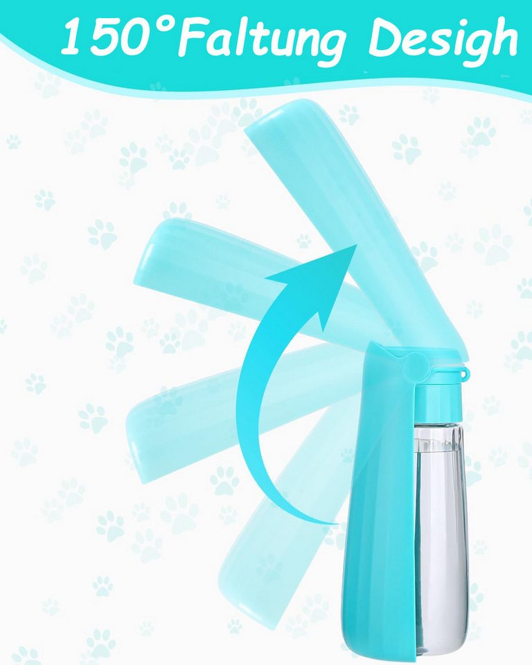 Thumbnail - SinLaw Hunde-Futterspender 550ml Hundetrinkflasche für unterwegs,Hunde Trinkflasche für unterwegs, Wasserflasche Hund Un...