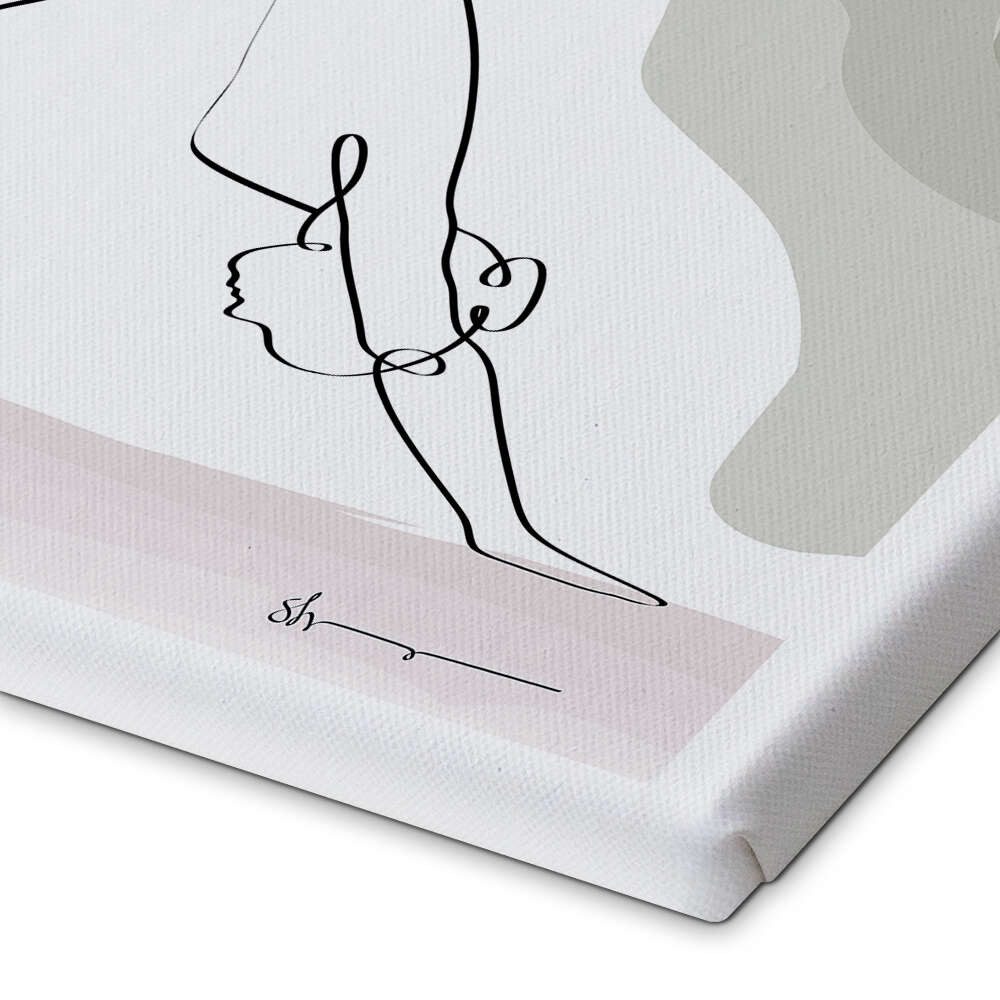 Posterlounge Wandbild Herabschauender Hund (Adhomukha Shvanasana), Yoga In Art, erhältlich als Poster, Leinwandbild, Wandsticker oder Acrylglasbild
