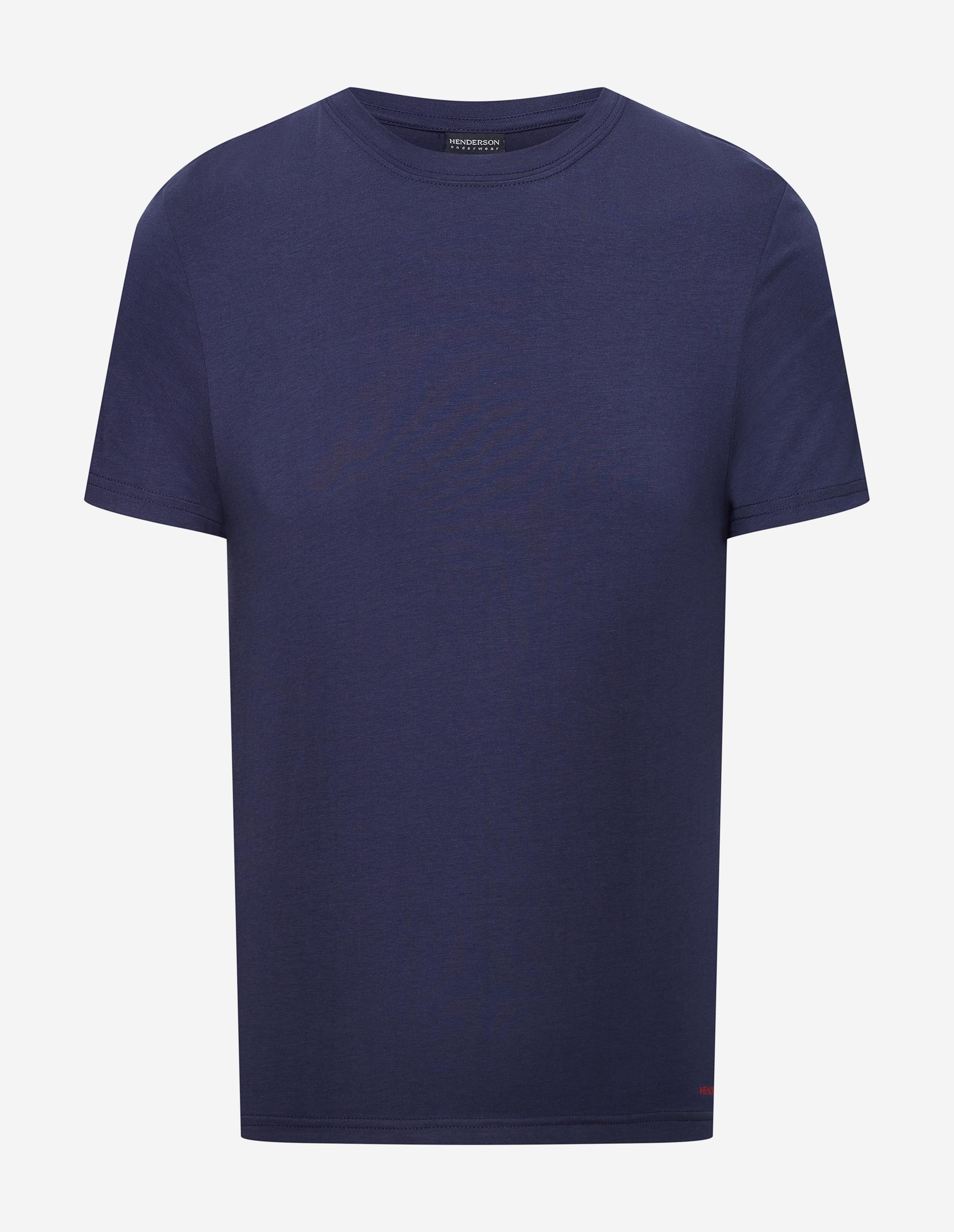 Henderson T-Shirt Elastisches Baumwoll-T-Shirt mit Rundhals, Bosco