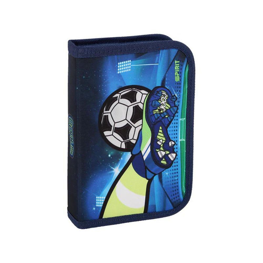 Spirit Federmäppchen Schüler-Etui Fussball 28 teilig 1-Zipper Mäppchen günstig online kaufen