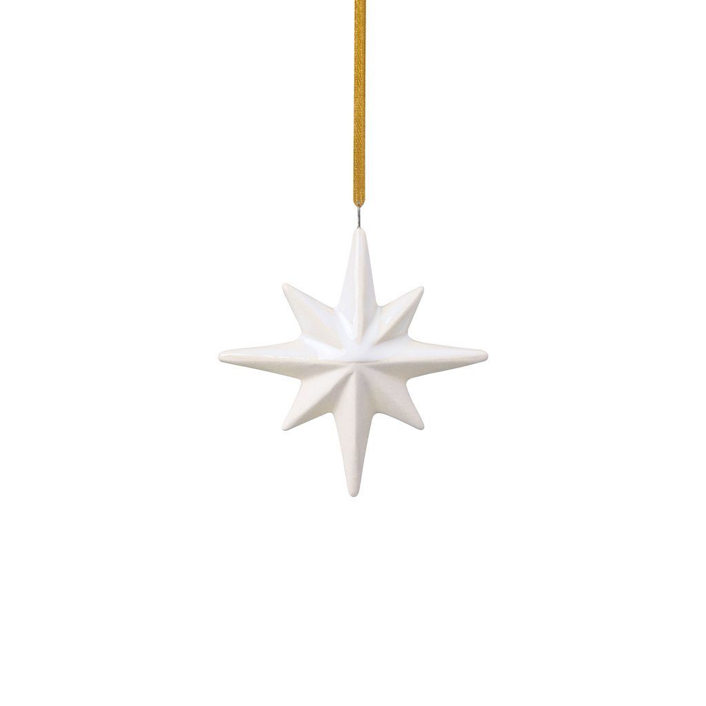 like. by Villeroy & Boch Dekofigur Winter Glow Ornament Stern, 9x2,5x9,5 cm (1 St) | Dekohänger