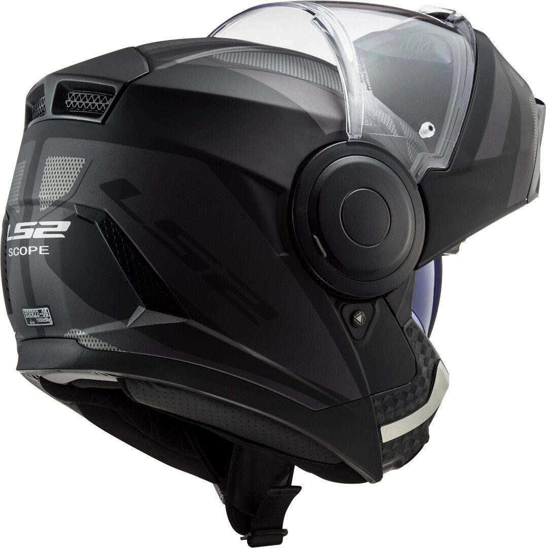 LS2 Motorradhelm FF902 Scope Axis Klapphelm, integriertes Sonnenvisier