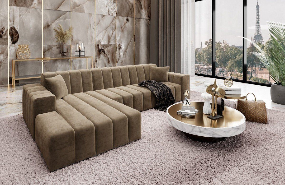 Sofa Dreams Ecksofa Stoffsofa Polster Couch Ecksofa Gran Canaria L kurz Sofa Stoffcouch, Loungesofa