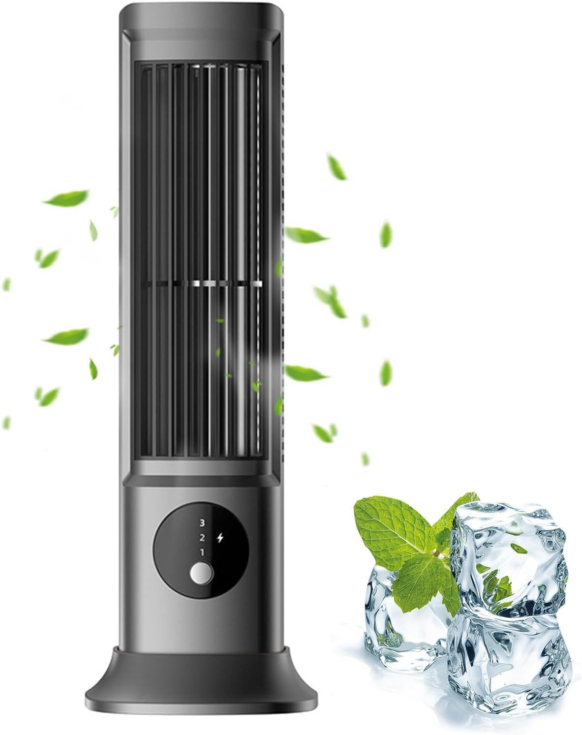 FELIXLEO Akku-Standventilator Tragbare Mini Klimaanlage Luftkühler 3 Stufen Für Büro Zuhause