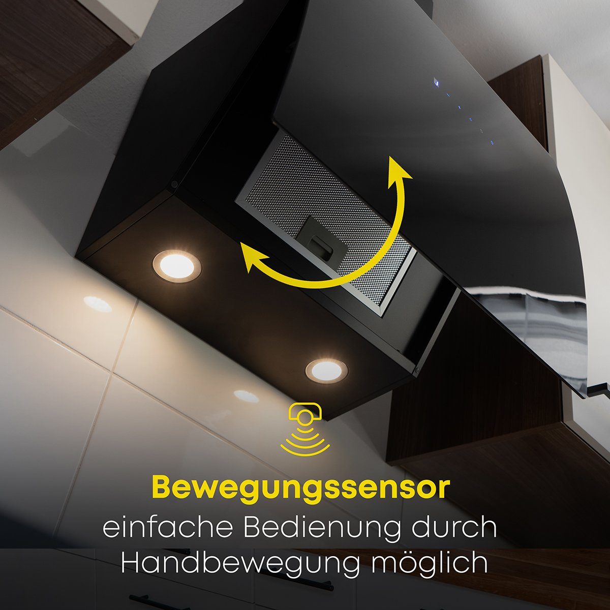 BOMANN Kopffreihaube DU 7605 G DU 7605 G, Dunstabzugshaube 60cm mit bürstenlosem DC-Moter