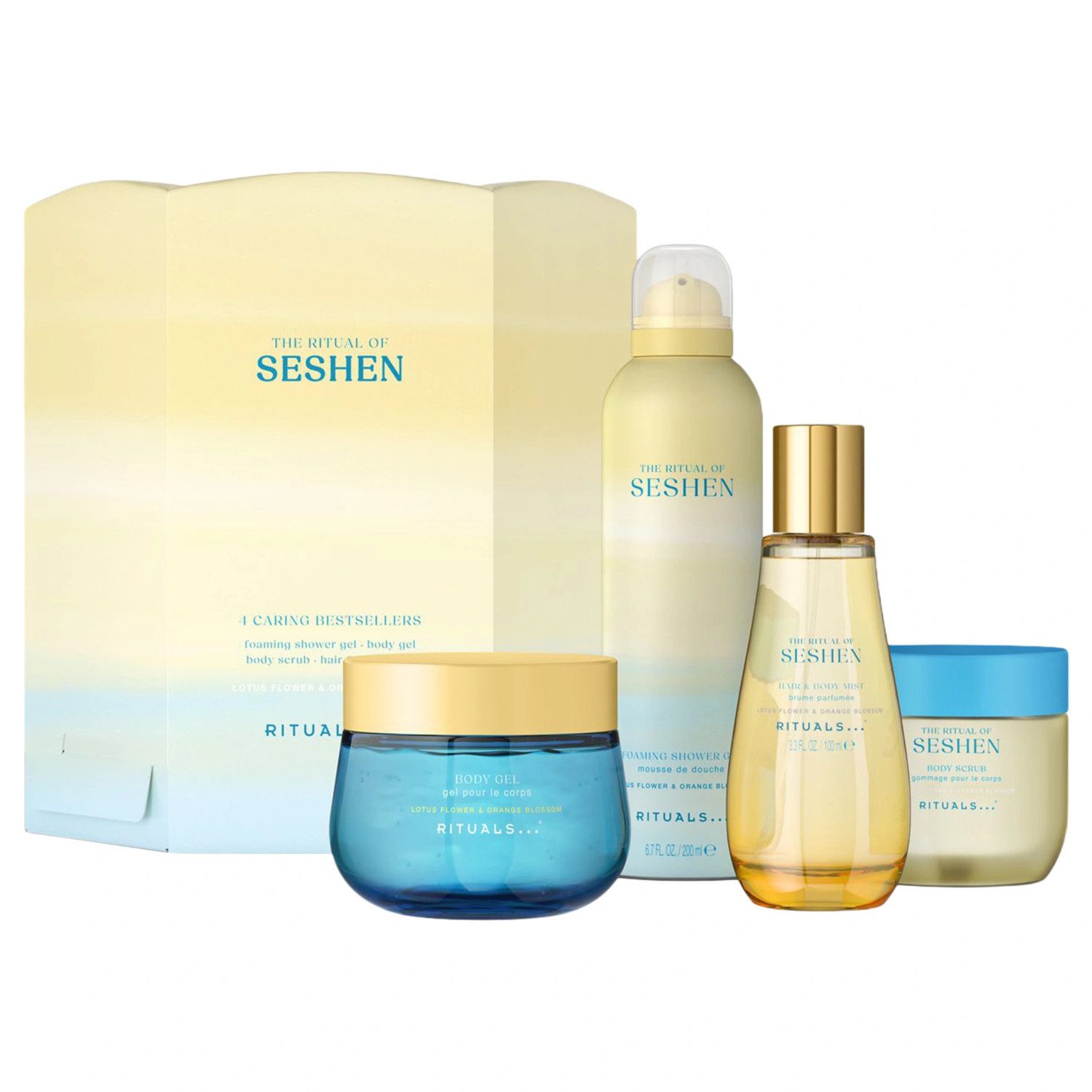 Rituals Pflege-Geschenkset Rituals The Ritual of Seshen Giftset L Limited Edition, 4-tlg., 4-teiliges Seshen Sommer-Geschenkset