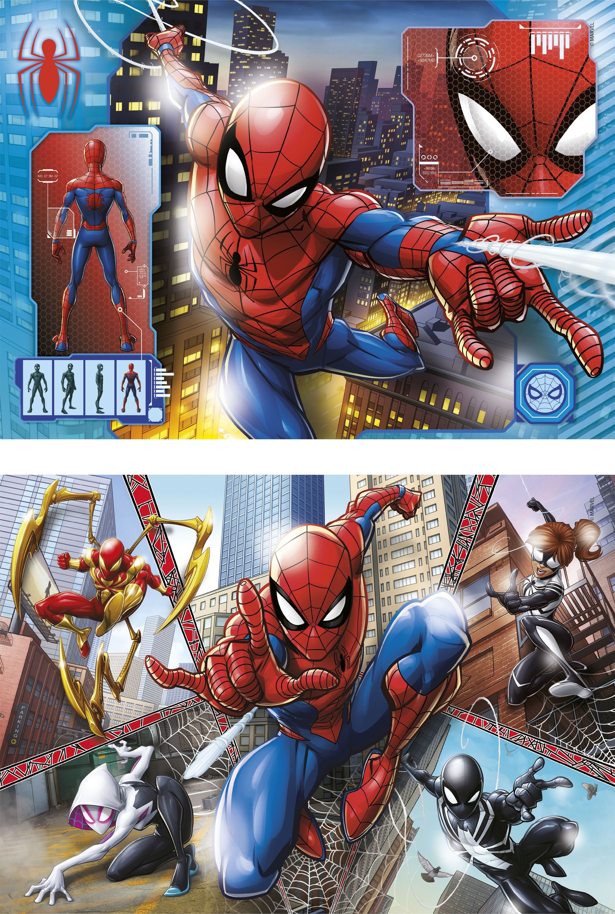 Clementoni® Puzzle Marvel Spiderman, 2 x günstig online kaufen