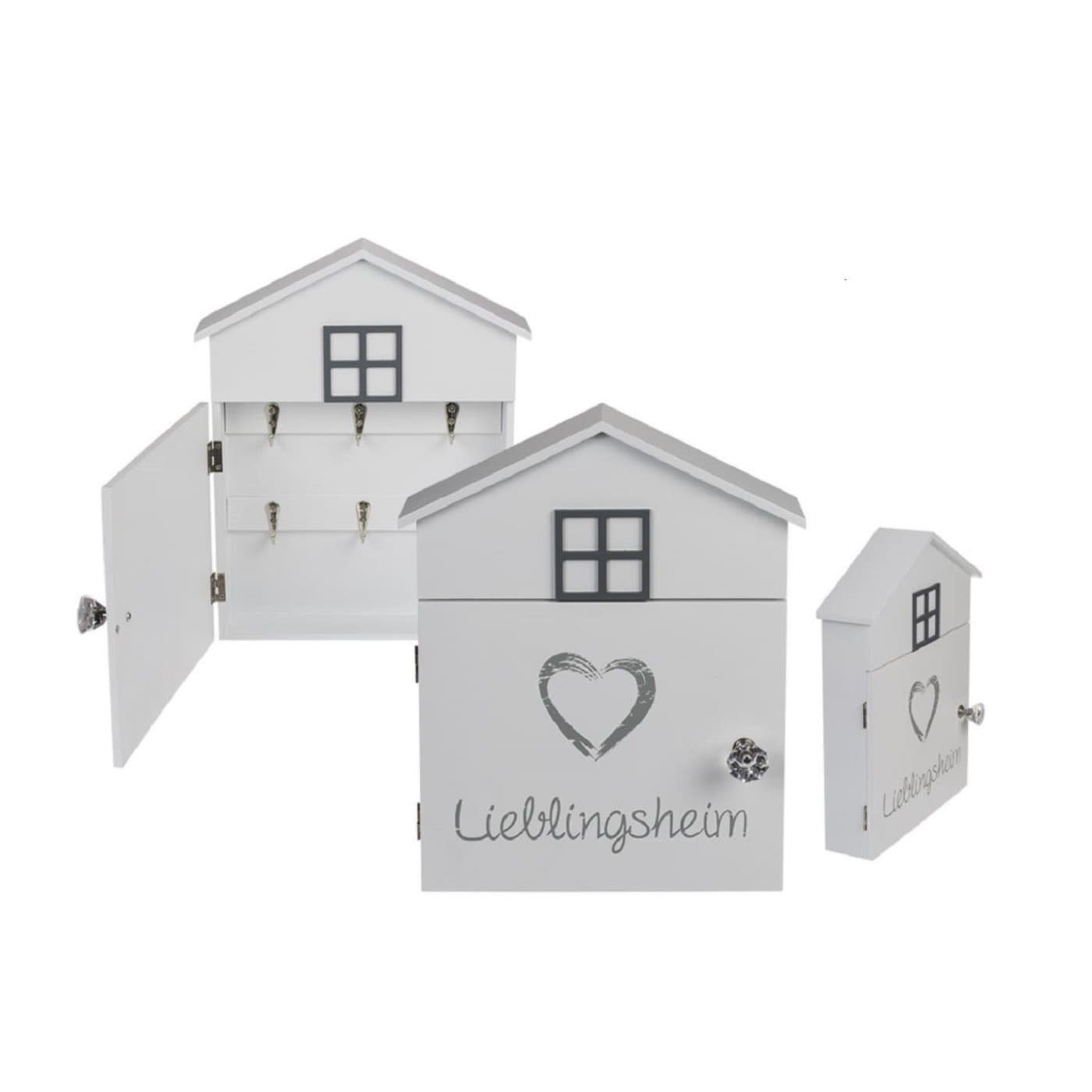 Out of the Blue Schlüsselkasten Mit Magnetverschluss (1 St), 6 Haken für Schlüssel