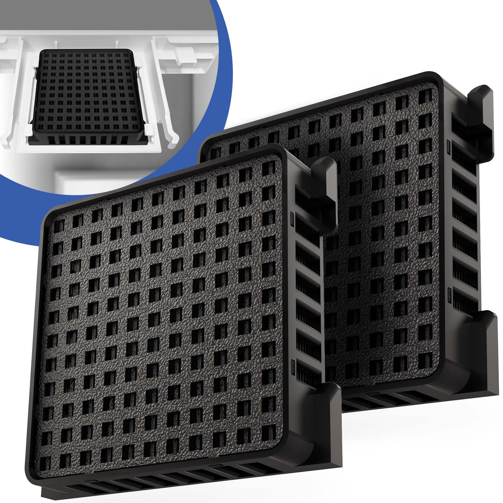 Adapter Universe Aktivkohlefilter Aktivkohlefilter 2 Stück passend für Liebherr Fresh Air Kühlschränke