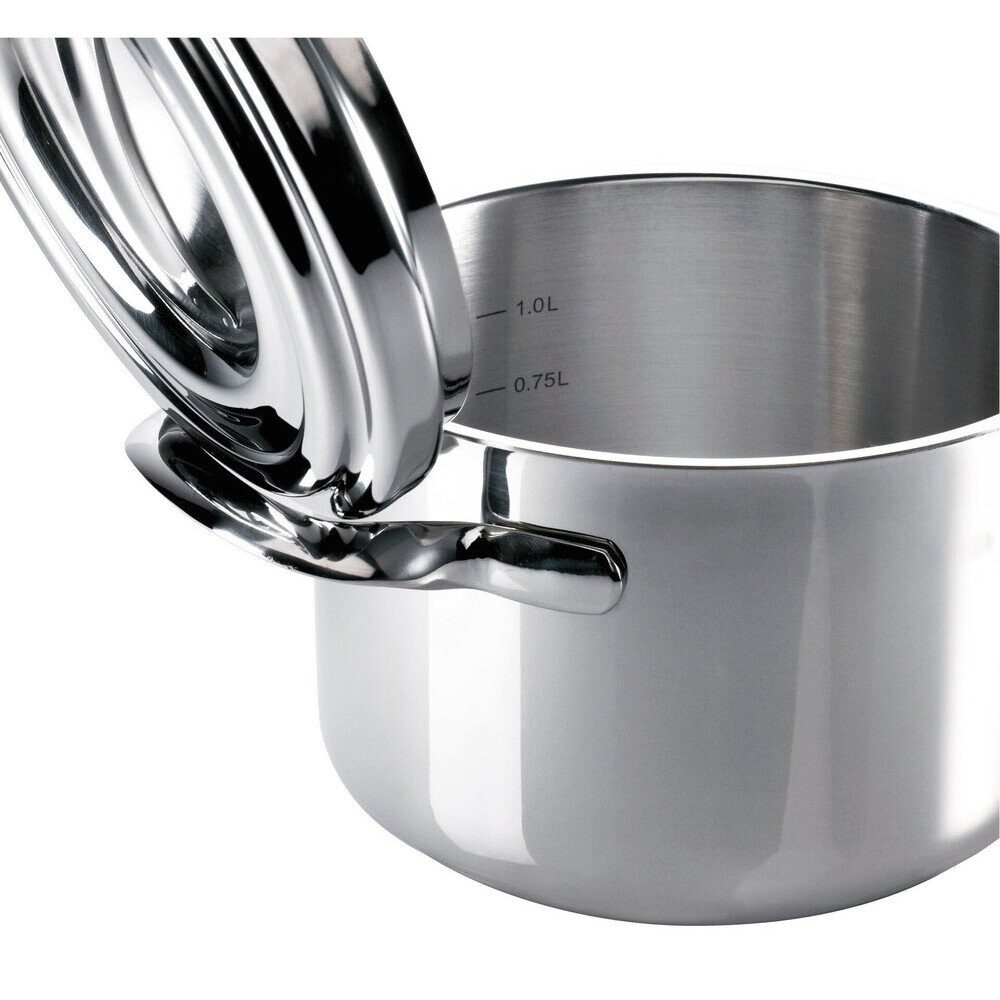 SCHULTE-UFER Geschirr-Set Multi-Set 4-tlg. Romana i, 18/10 Edelstahl, Ø16cm, Edelstahl, spülmaschinenfest, backofengeeignet