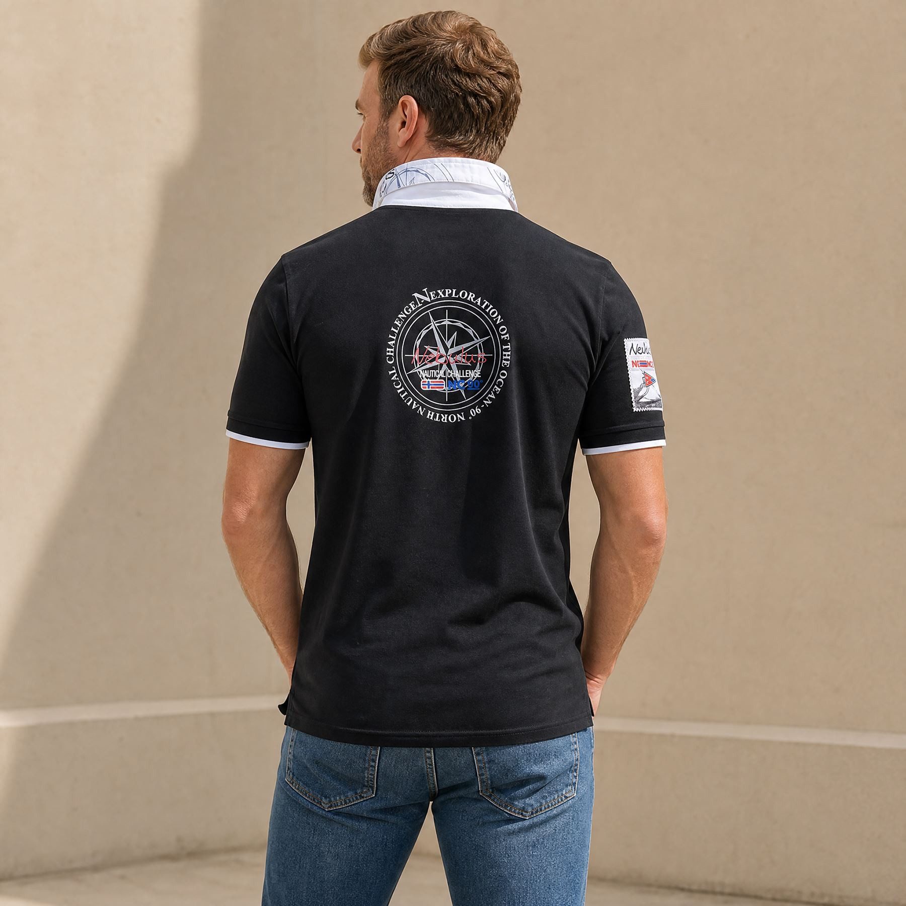 Nebulus Poloshirt EGERSUND, Q2066 - Herren, schwarz, XL
