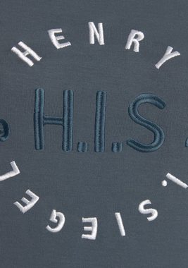 H.I.S Sweatshirt mit großer Logo Stickerei, Loungeanzug