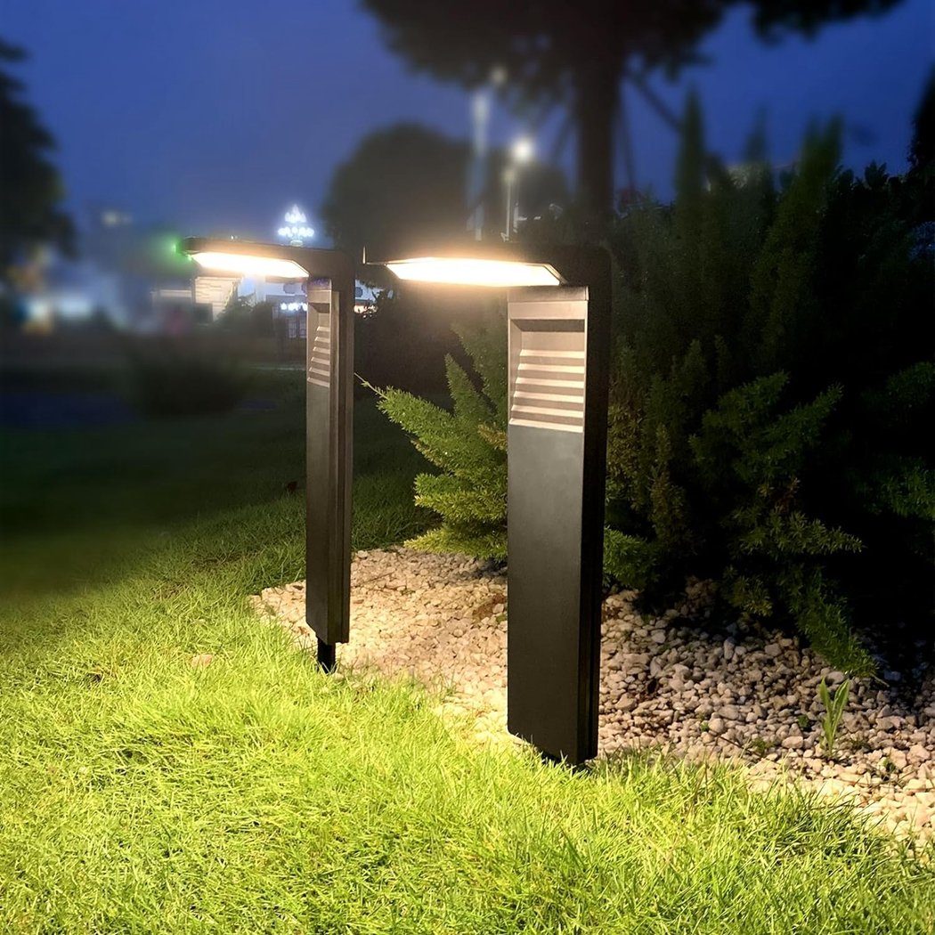 TUABUR LED Solarleuchte Solar-Gartenleuchten, 2er-Pack Wegeleuchten für den Außenbereich | 