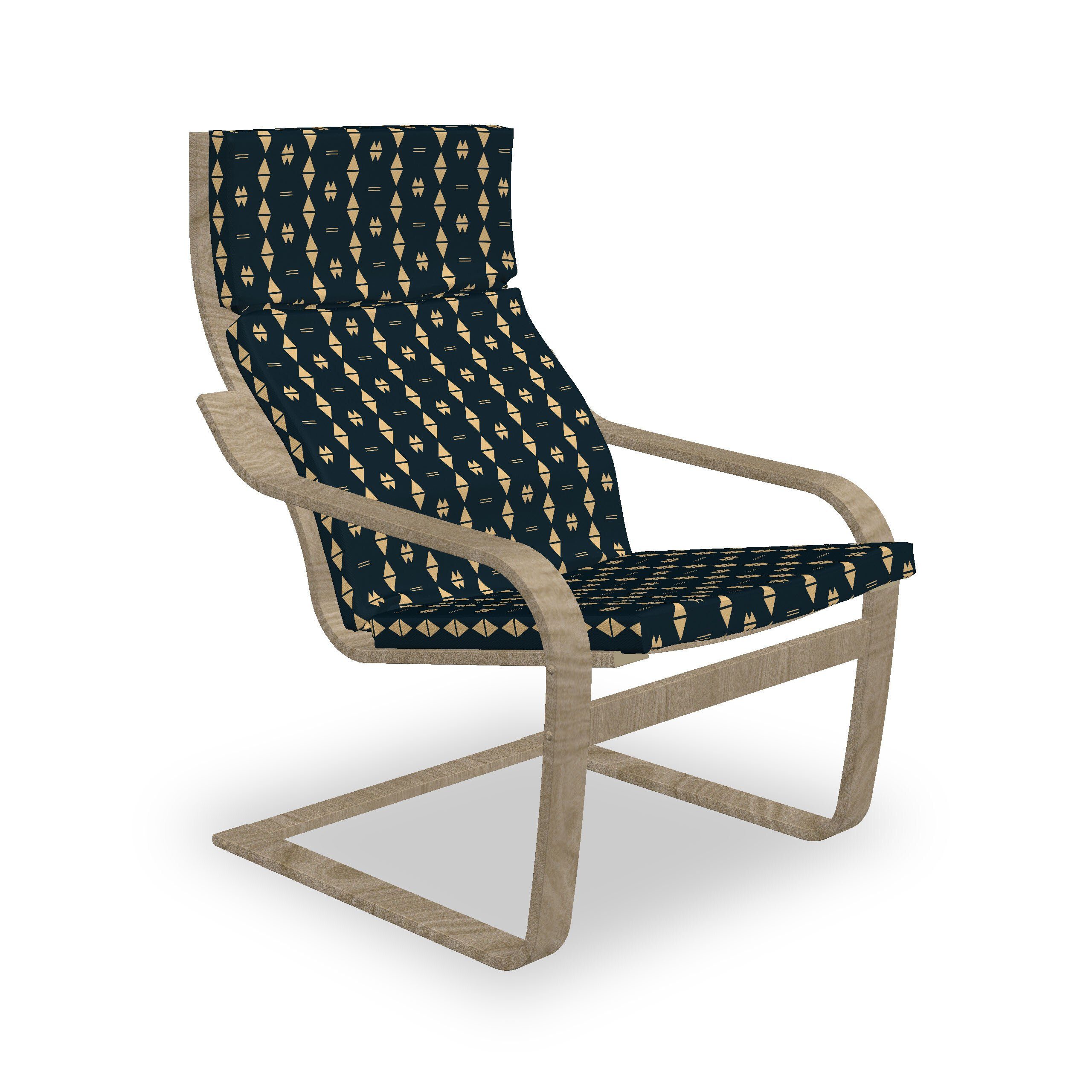 Minimalist Formen Reißverschluss, mit Abstrakt Entwurf Sitzkissen Stuhlkissen mit und Hakenschlaufe Stuhlkissen Abakuhaus