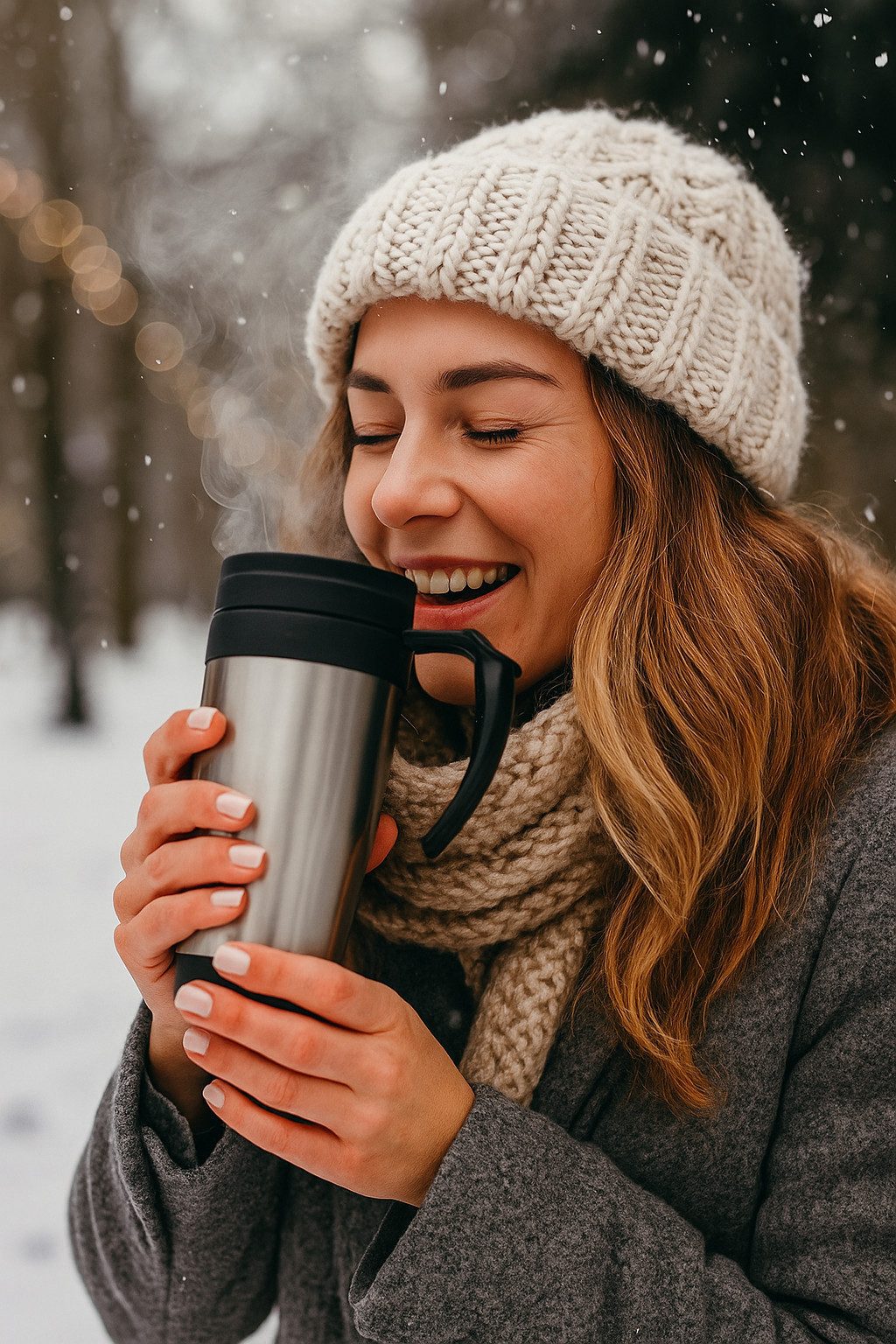 Renberg Thermobecher Isobecher Thermobecher to Go für Kaffee, Tee und Glühwein, 1-tlg., 400ml