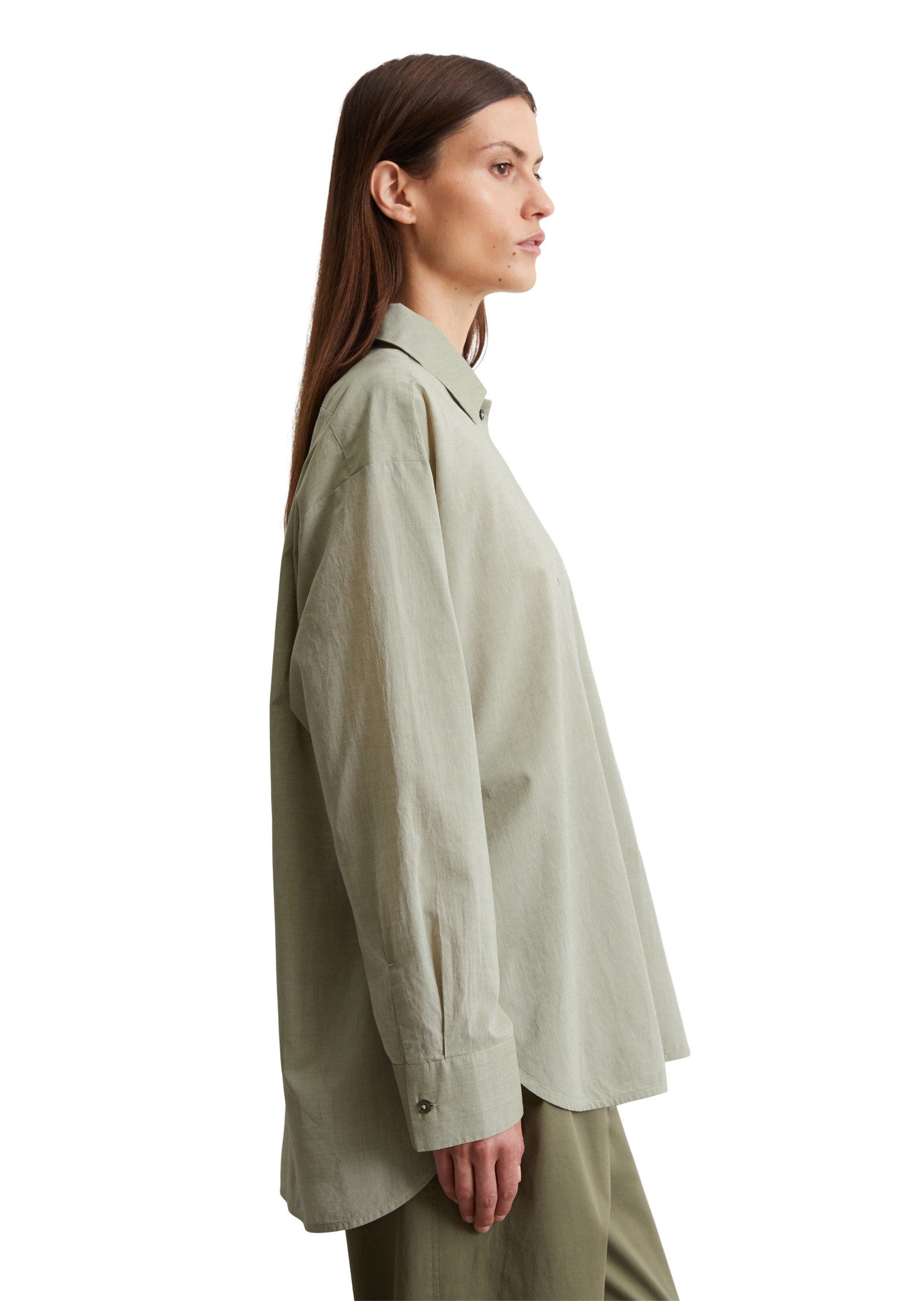 Marc O'Polo Langarmbluse aus Baumwoll-Chambray günstig online kaufen