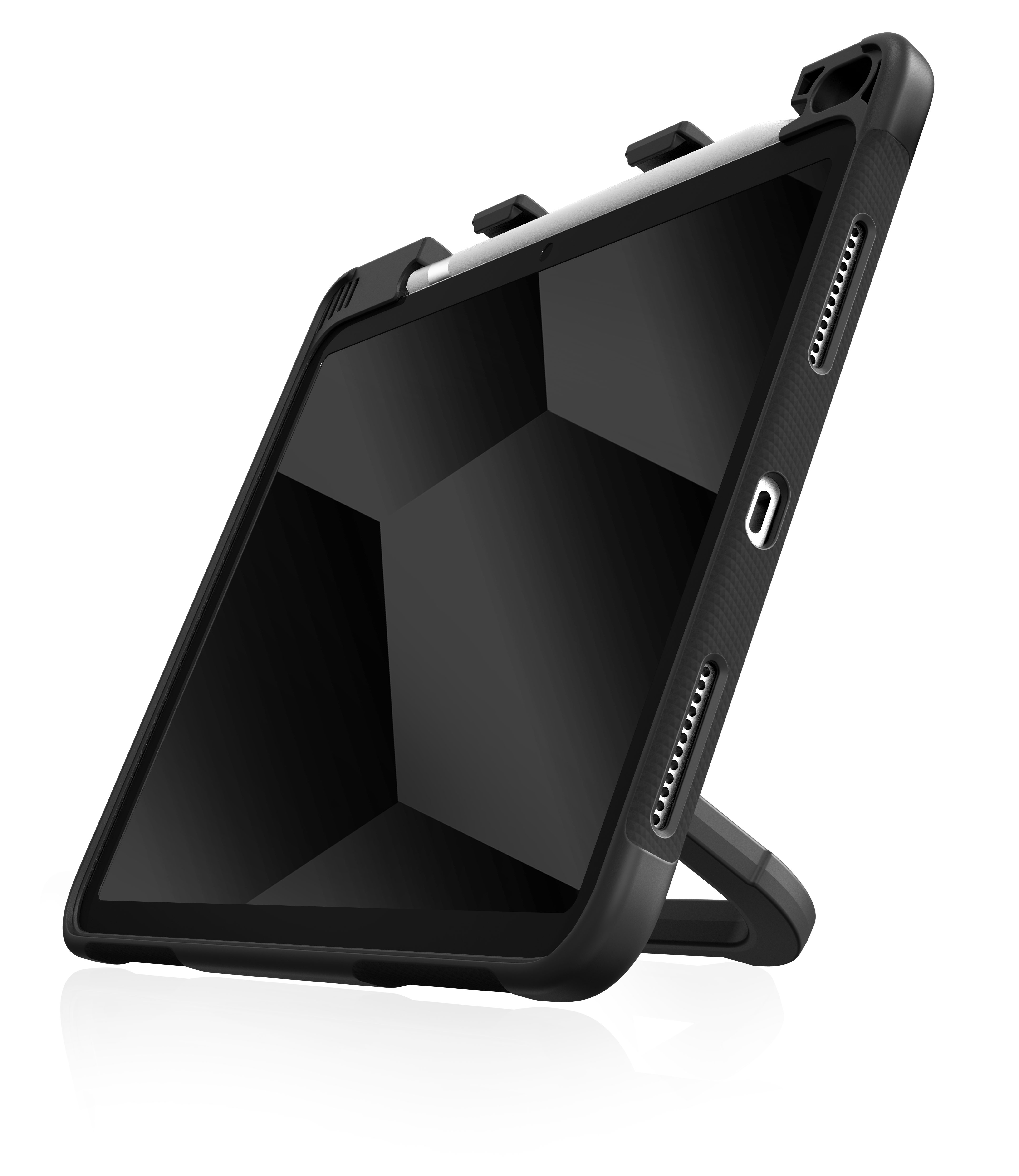 STM Goods Tablet-Hülle Dux Swivel Schutzhülle für Apple iPad 10,9" (10. Generation 2022) 10,9 Zoll, 360° drehbarer Ständer, elastische Handschlaufe