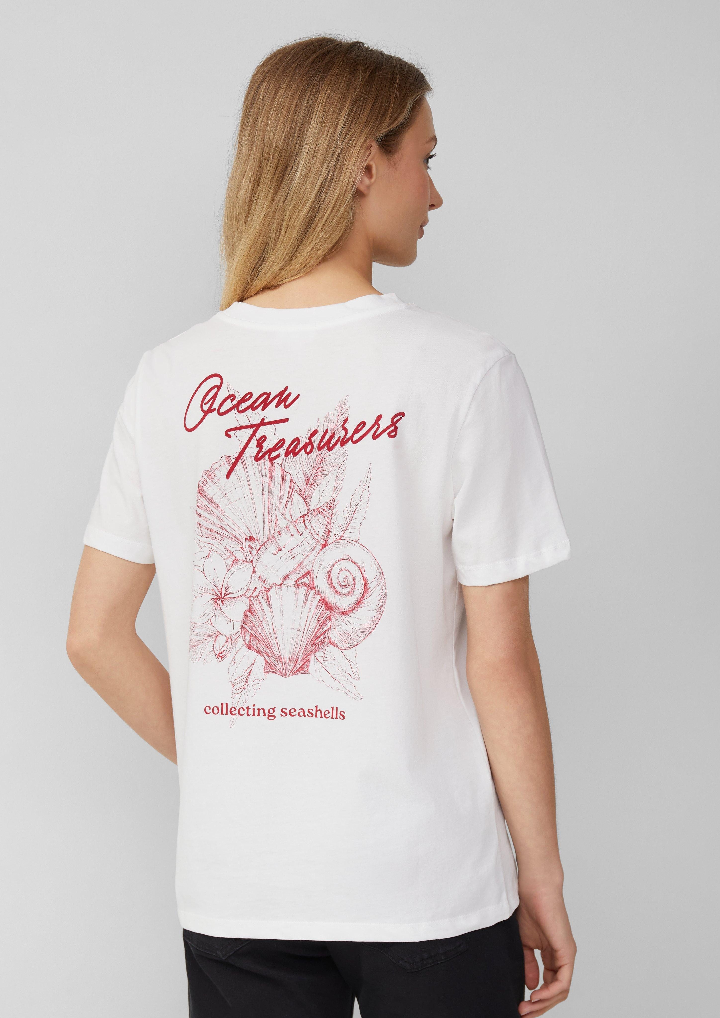 s.Oliver Kurzarmshirt Jersey-T-Shirt mit Frontprint und günstig online kaufen