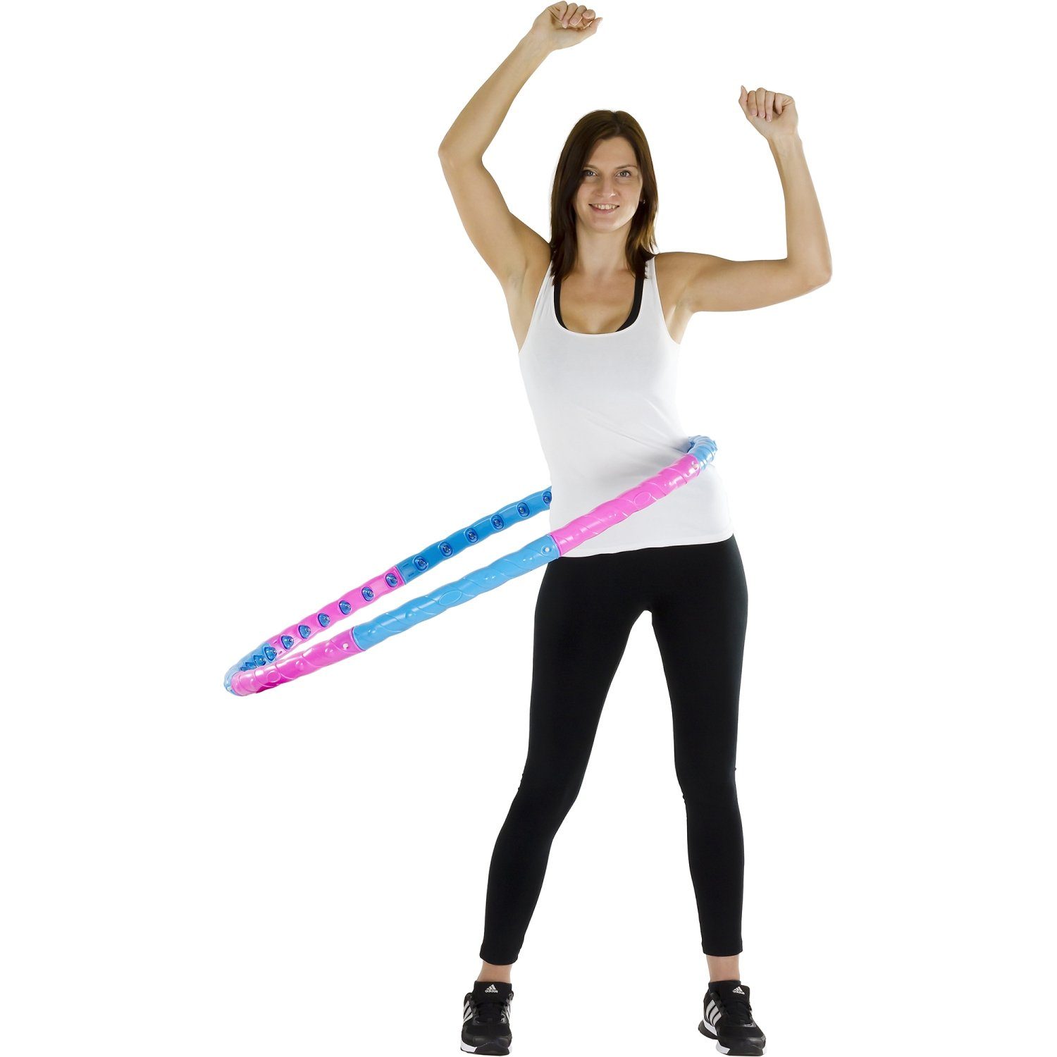 kg Varianten: Movit® Massagenoppen, mit Hula-Hoop-Reifen Magnete, Hoop Hula MOVIT 3 mit Blau/Pink 0,9/1,3/1,7 Hip, Reifen