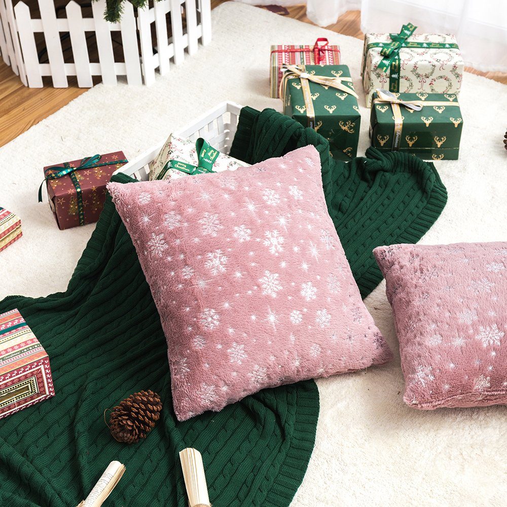 BTTO Kissenbezug Weihnachten Kissenhüllen 45X45cm, 1/2/4er Set Kissenbezüge günstig online kaufen