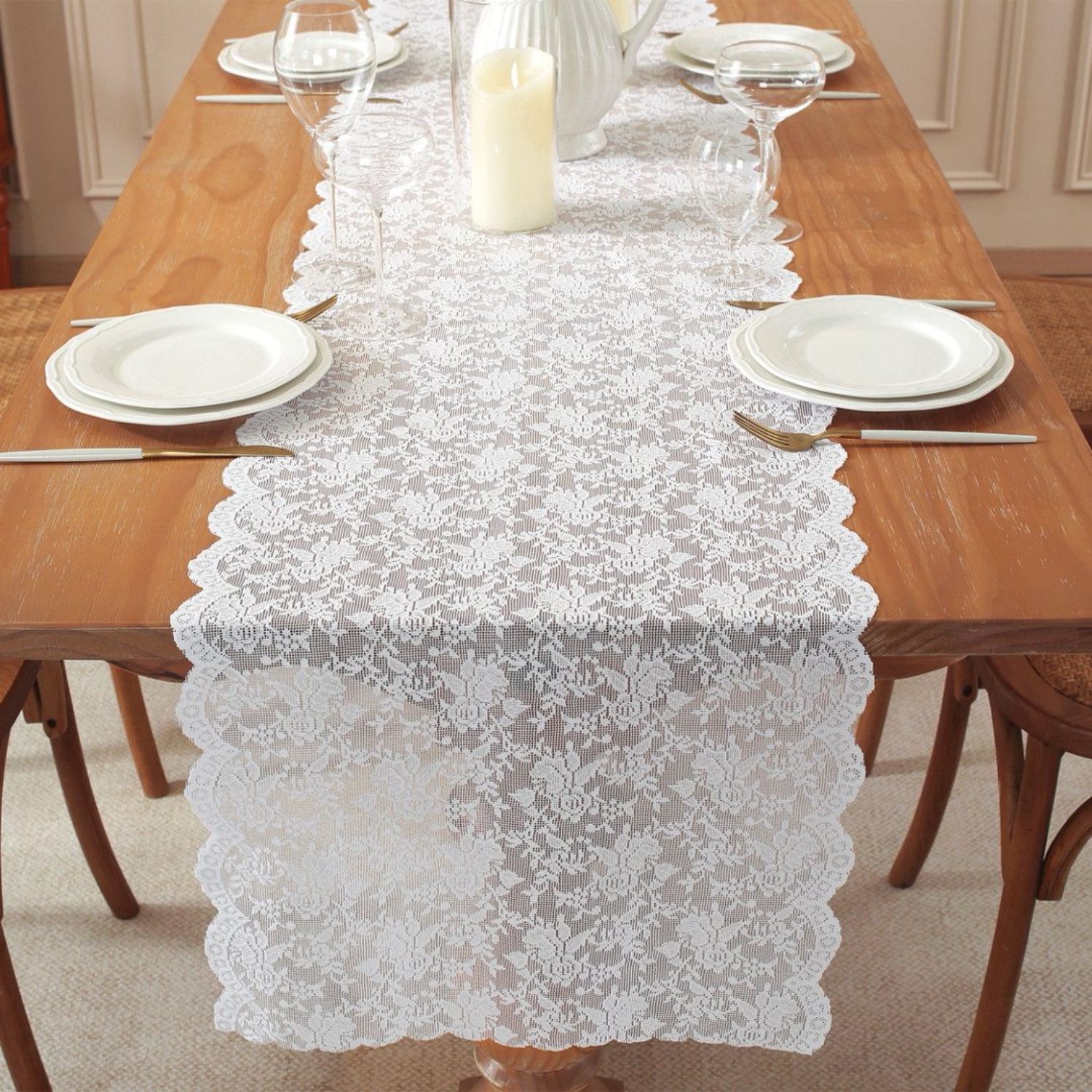 BYSURE Tischläufer, Tischläufer Spitze Waschbarer und Dauerhaft günstig online kaufen