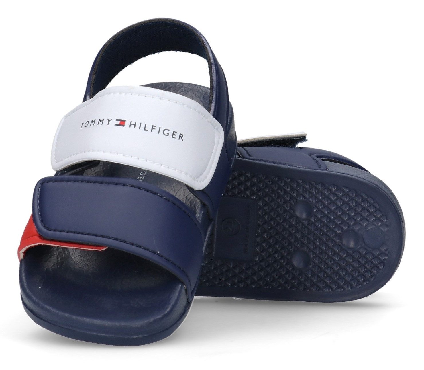 Tommy Hilfiger Badesandale Badeschuh, Wassersandale, Sommerschuh mit Klettverschlüssen