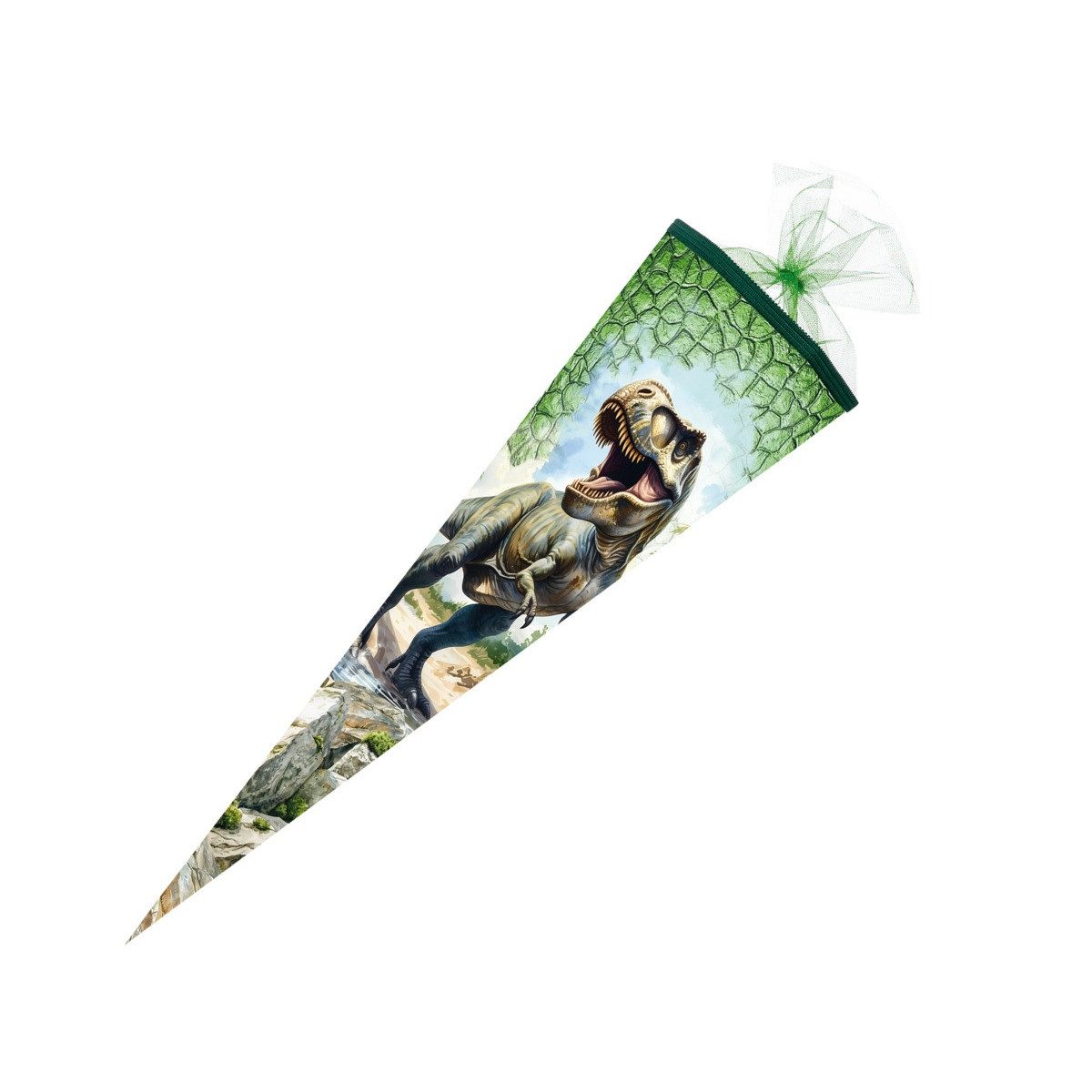 Nestler Schultüte Nestler Schultüte Dino Rex 70cm mit Tüllverschluss und Sound