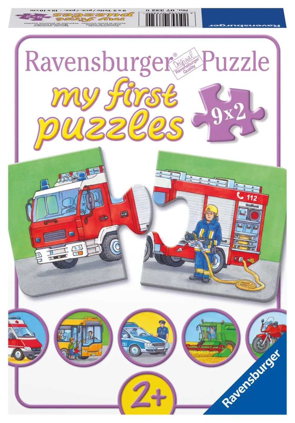 Puzzle Einsatzfahrzeuge. My first Puzzle
