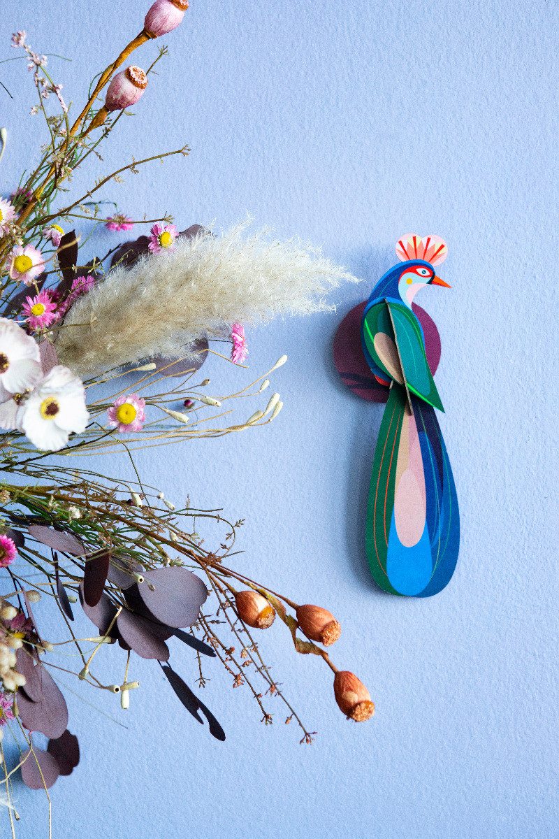 studio ROOF Wanddekoobjekt 3D Paradiesvogel Banda (1 St), Zum Zusammensteck günstig online kaufen