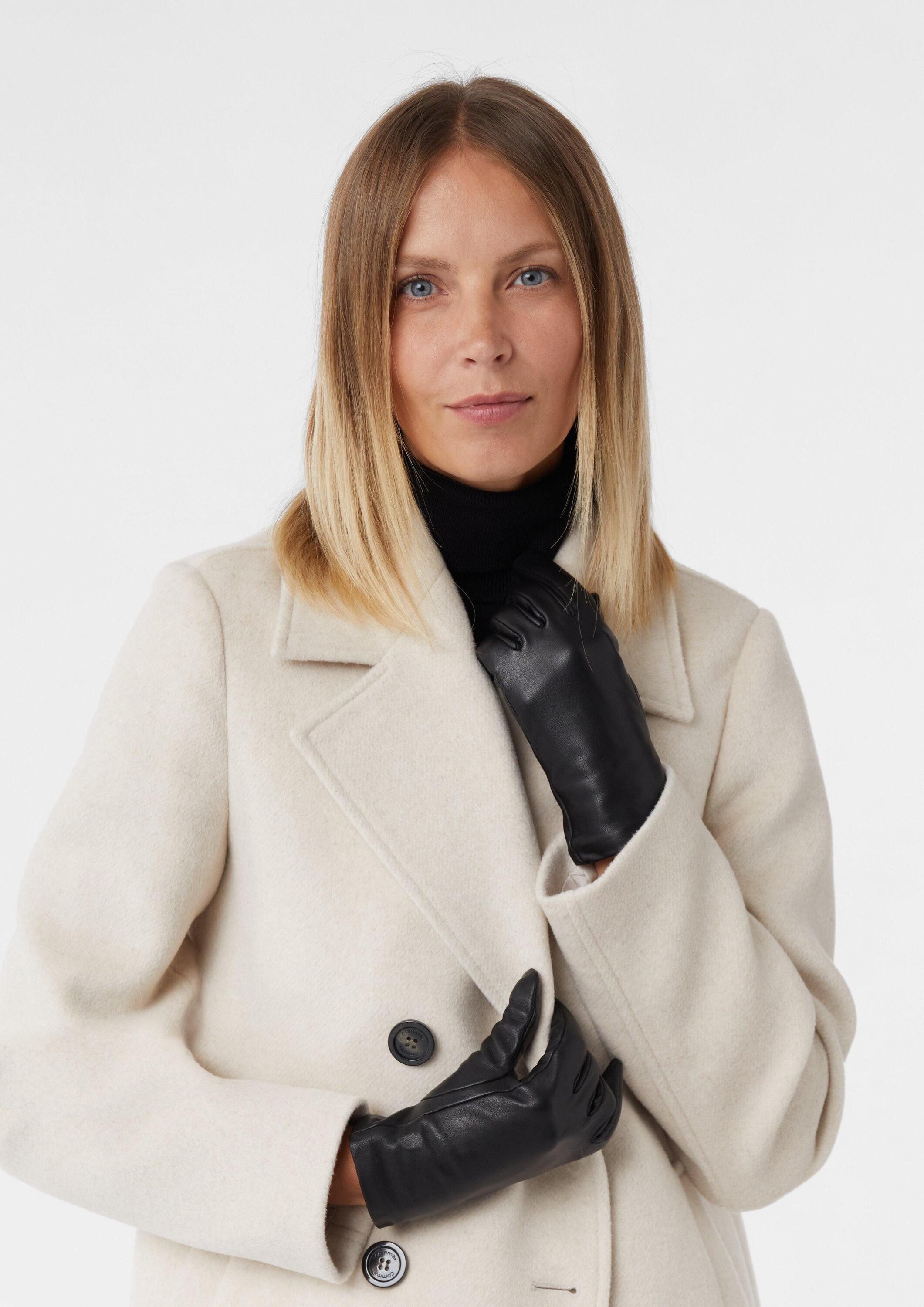 comma Strickhandschuhe Handschuhe Urbane Leder-Handschuhe