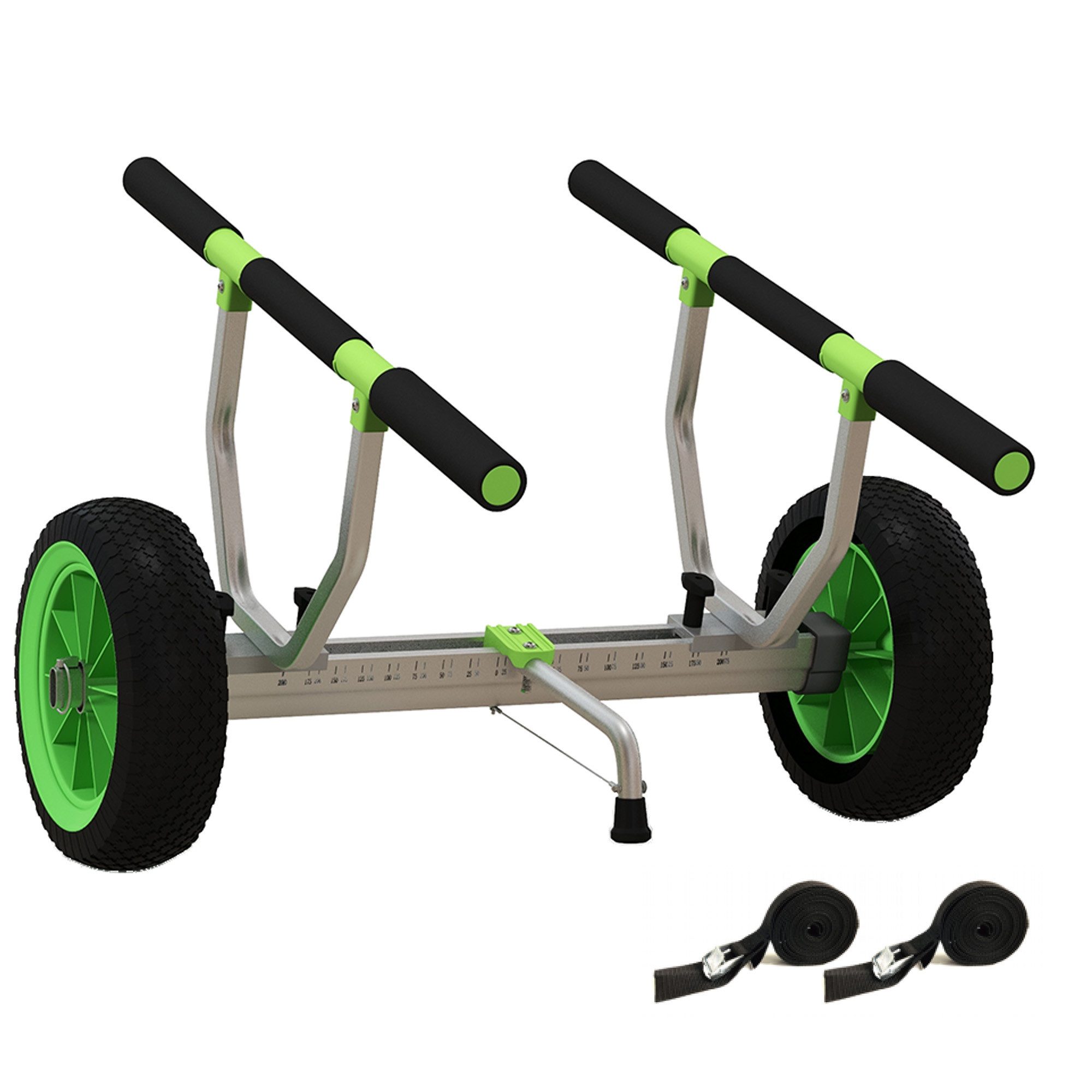 Transportwagen Bootswagen, verstellbare Breite, bis 100 kg belastbar, Aluminium