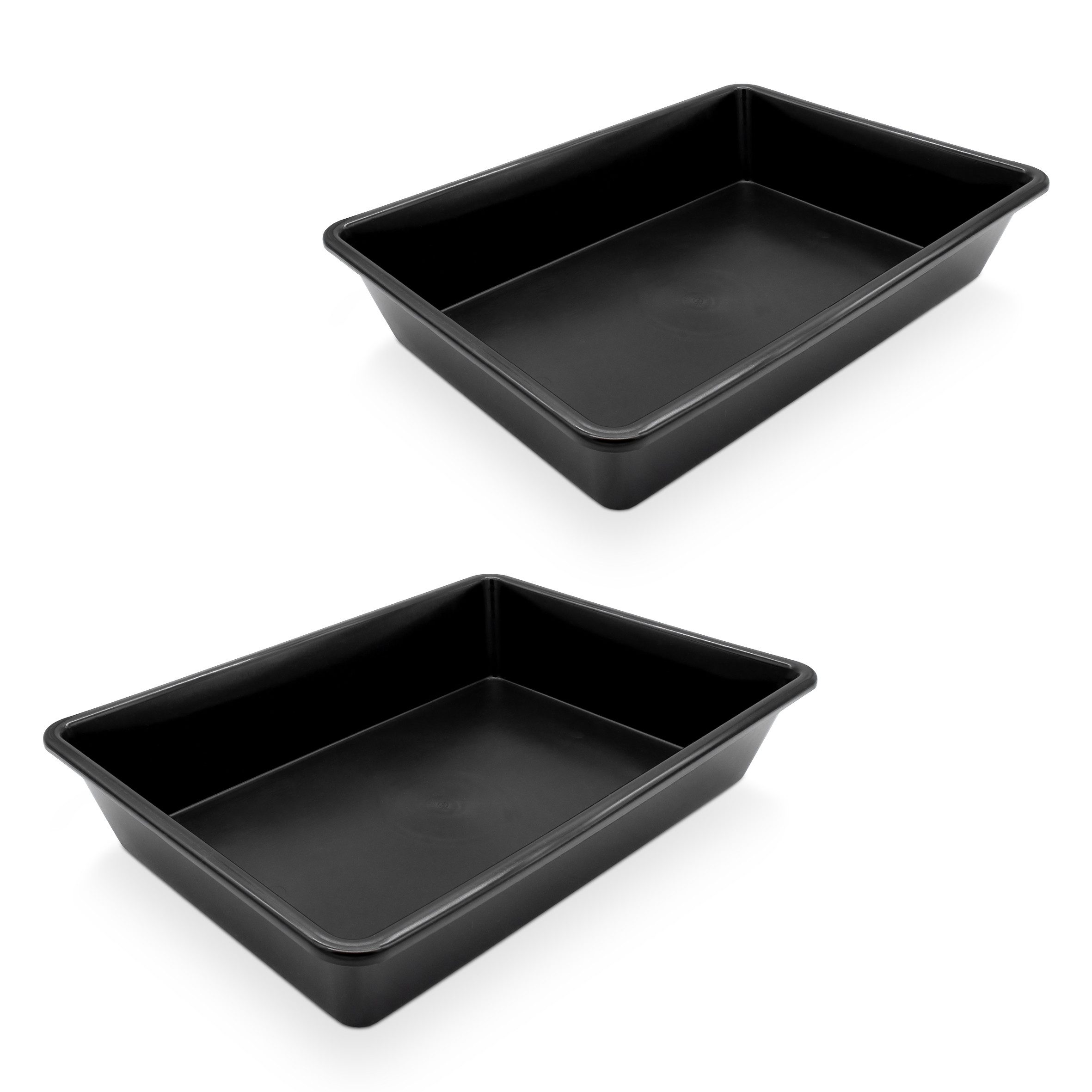 Spetebo Pflanzschale Allzweck Kunststoff Wanne schwarz günstig online kaufen