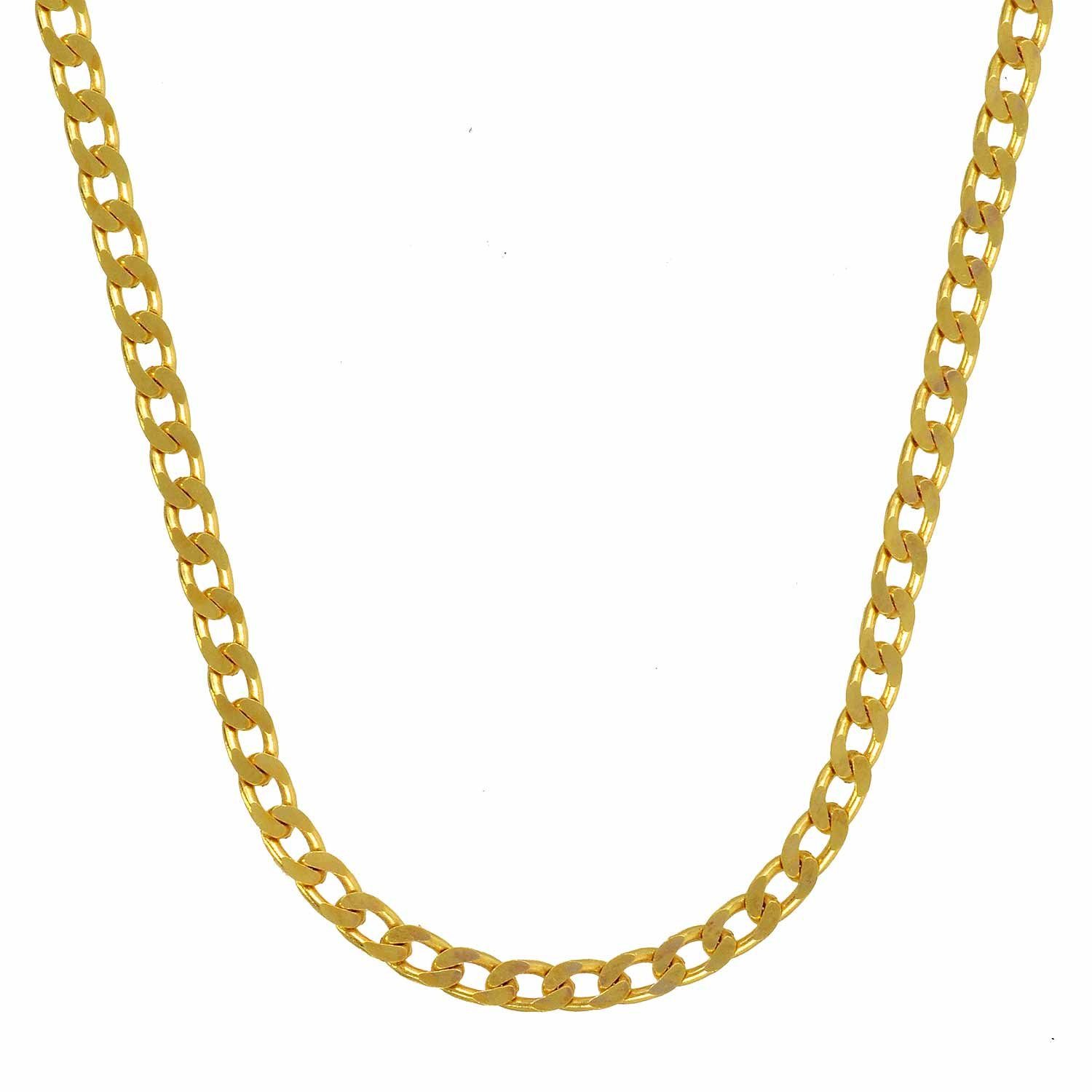 Panzerkette Goldkette Panzerkette Länge 60cm - Breite 2,1mm - 333-8 Karat Gold