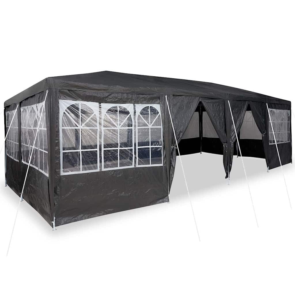 vidaXL Partyzelt Party-Zelt Anthrazit 800 x 400 x 266 cm Polyethylen
