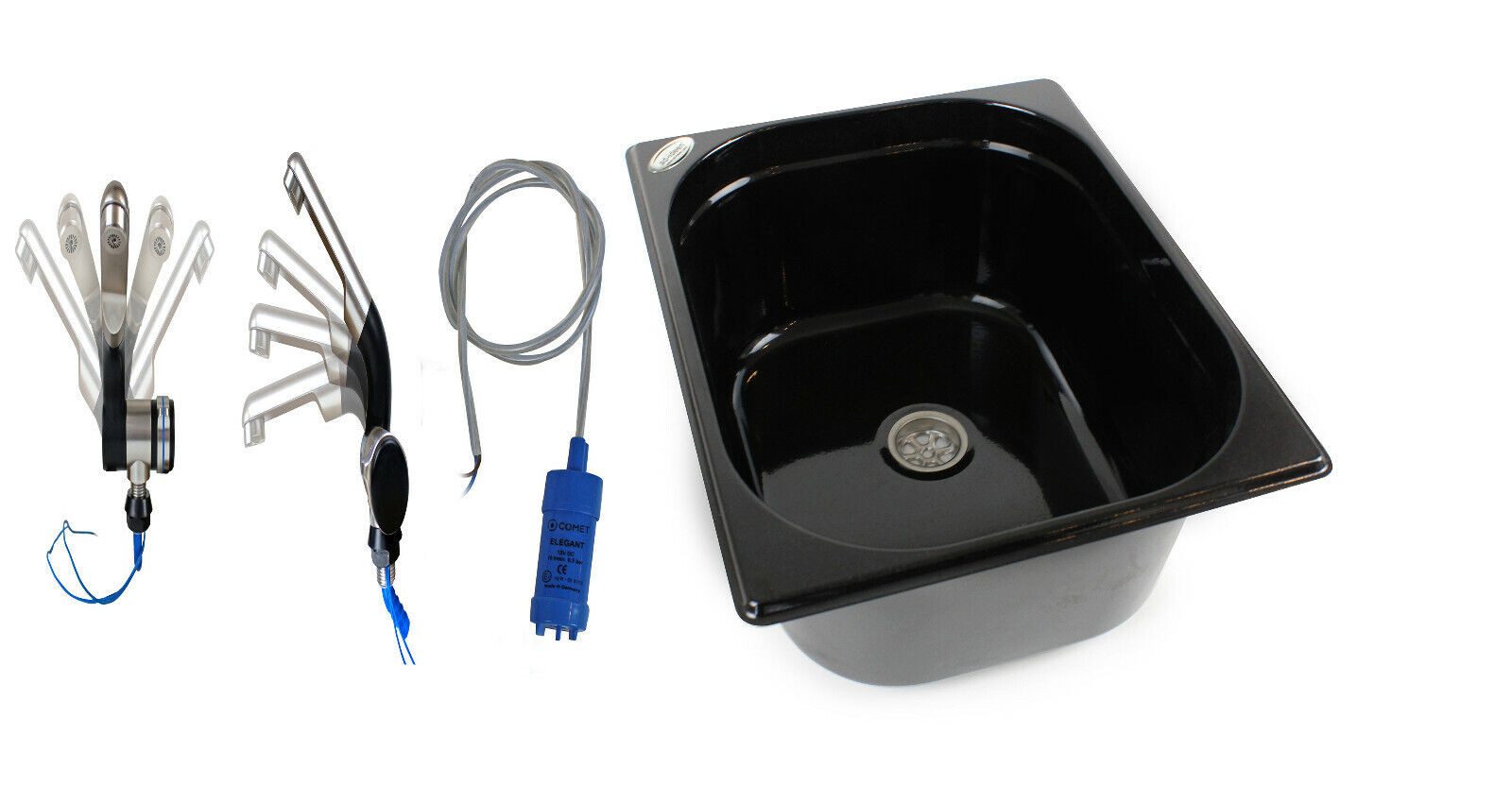 ad-ideen Waschbecken Spülbecken+Wasserhahn+Tauchpumpe Camping T4 T5 T6 Vito Hymer