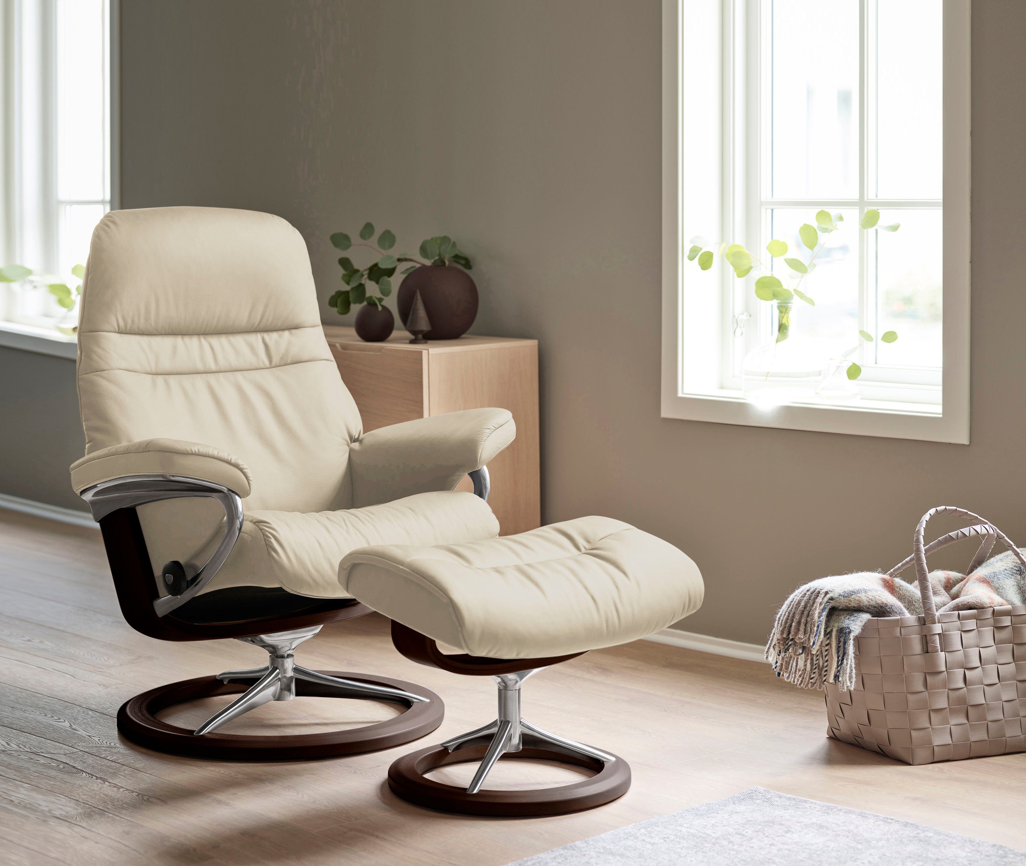 Stressless® Relaxsessel Sunrise, mit Signature Base, Größe M, Gestell Braun