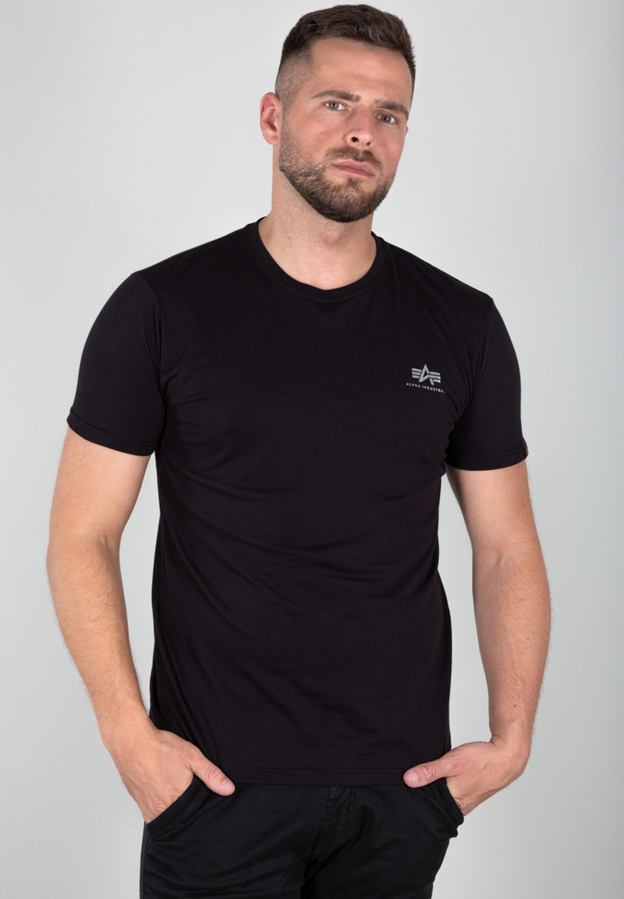 送料込★ALPHA INDUSTRIES★Tシャツ Label Foil 116501fp-590-alpha-industries-