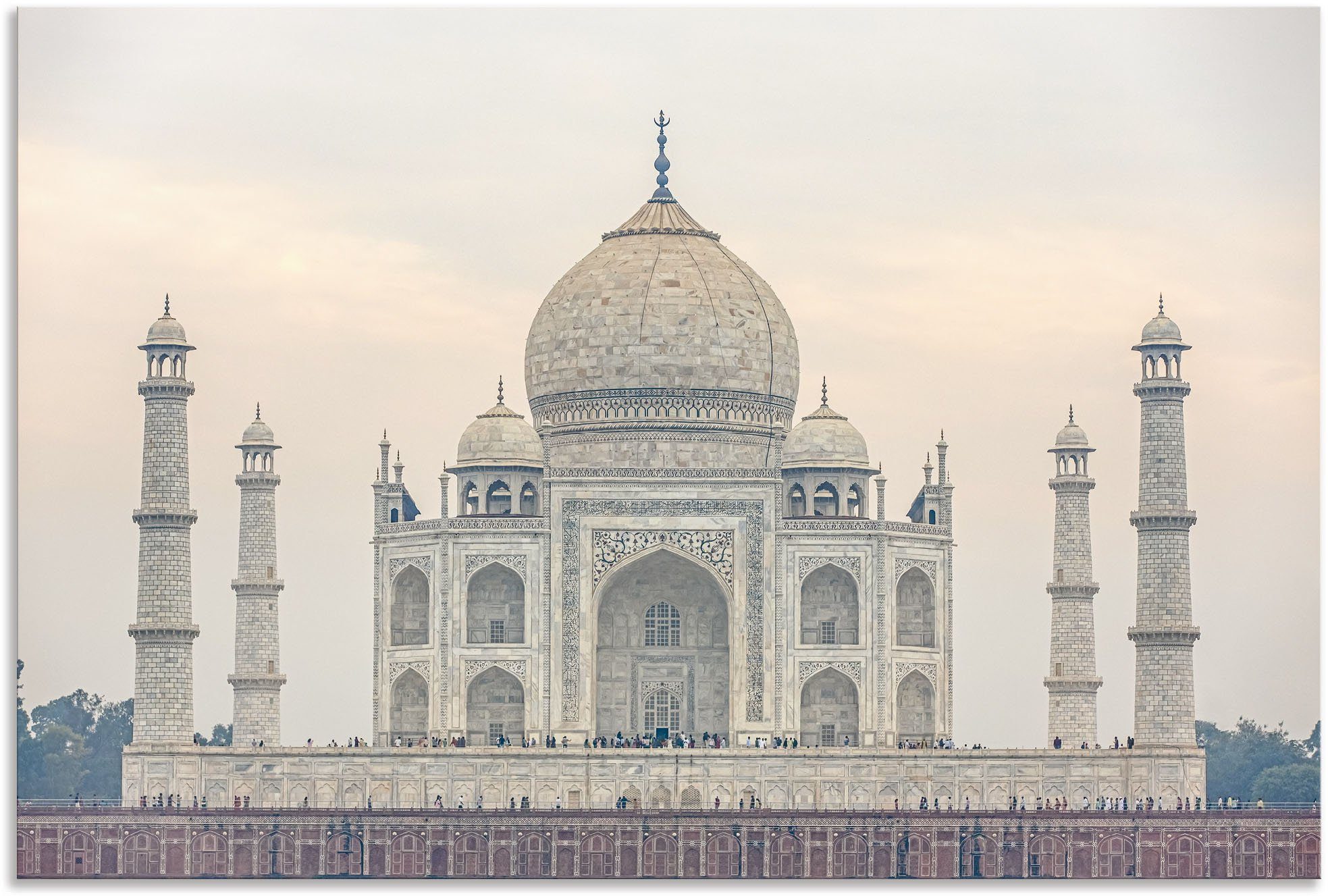 Artland Alu-Dibond-Druck Taj Mahal, Gebäude (1 St), für Innen- und Außenbereich geeignet, Outdoorbild