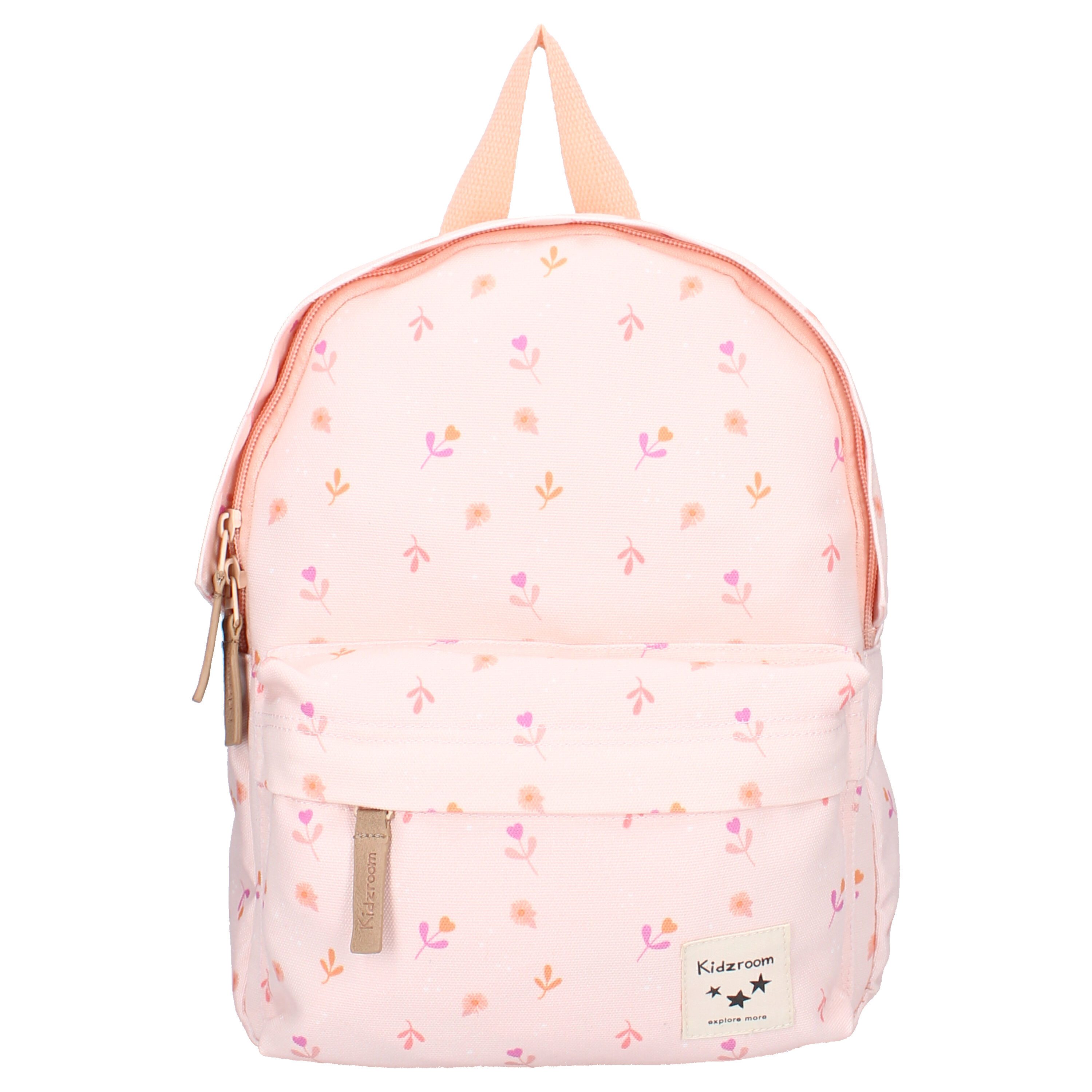 Kidzroom Kinderrucksack Rucksack – Rosa mit fröhlichem Print für Schule und Freizeit – Bild 2 von 4