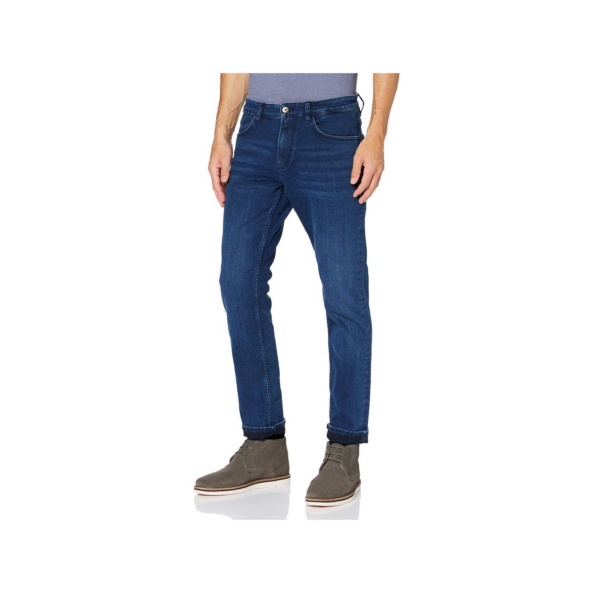 TOM TAILOR Straight-Jeans blau (1-tlg) regular