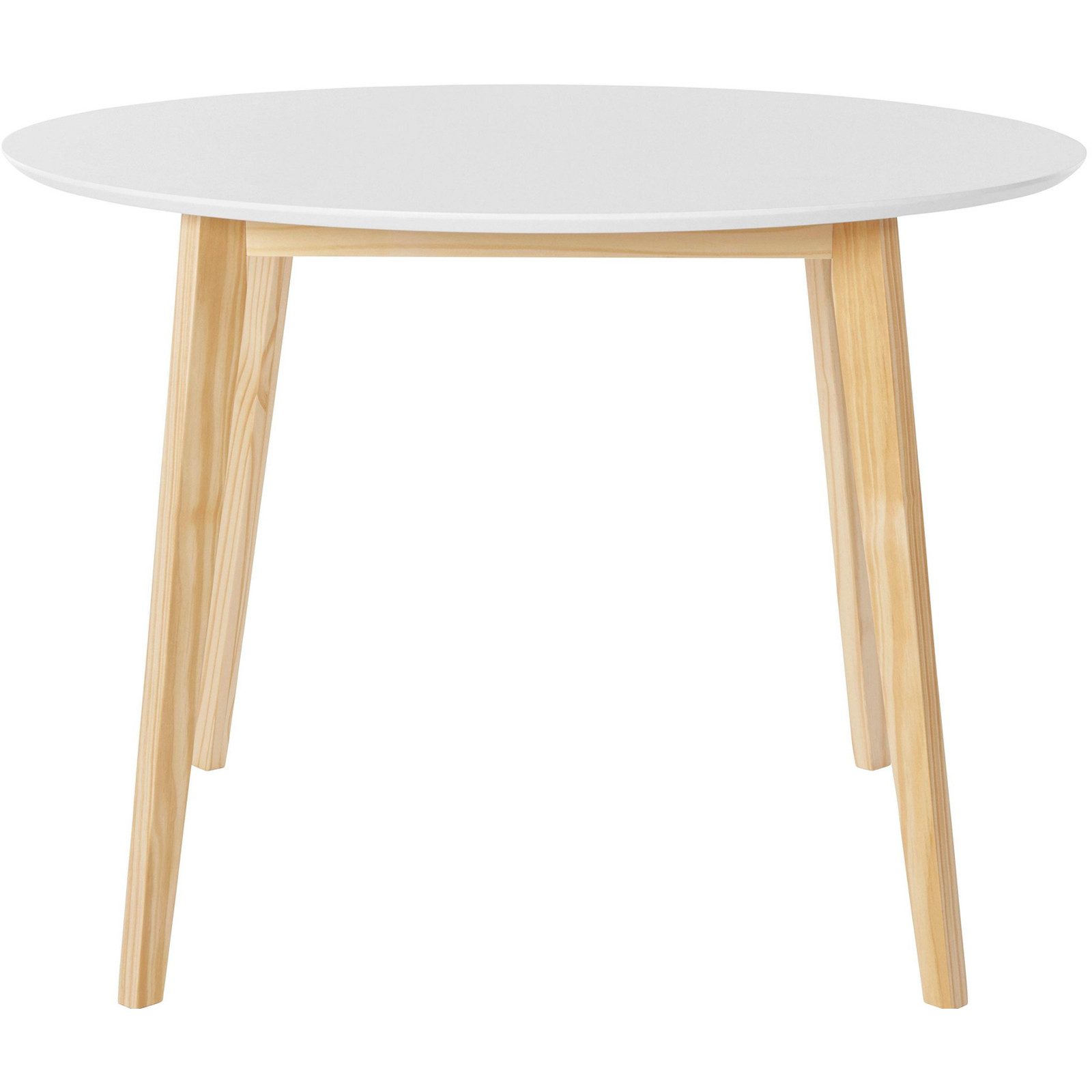 loft24 Esstisch Catelyn, Tisch rund, MDF weiß, Gestell aus Kiefer, Durchmes günstig online kaufen