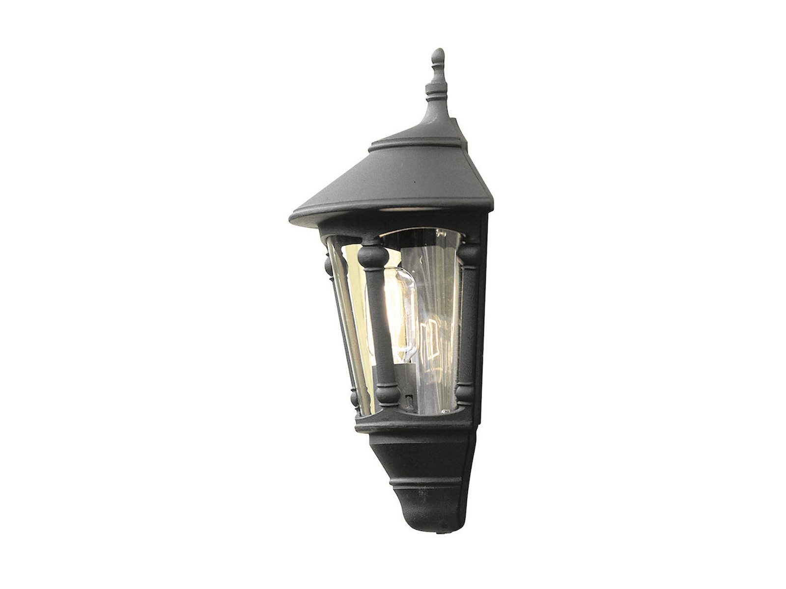 KONSTSMIDE LED Außen-Wandleuchte, LED wechselbar, Warmweiß, Außen-leuchten Wand-laterne Halbschale im Landhausstil, Höhe 44cm