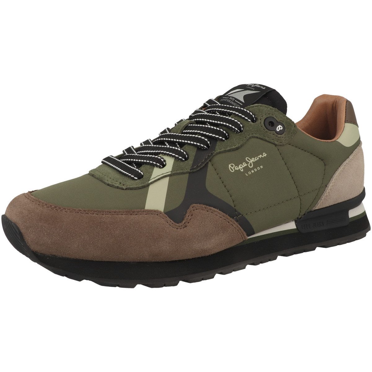 Pepe Jeans Brit Road Herren Sneaker Turnschuhe, Sportschuhe, Freizeitschuhe, Halbschuhe, Schnürschuhe
