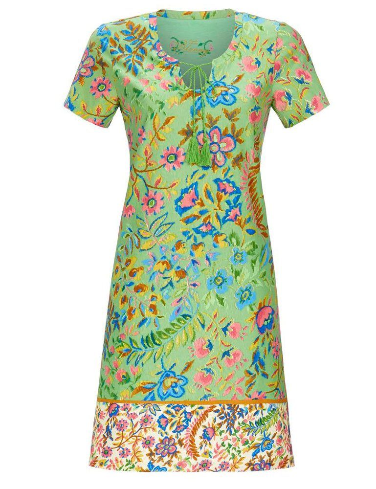 Ringella Nachthemd RINGELLA Damen Sommer Kleid mit Bordüre 'Bloomy' 3