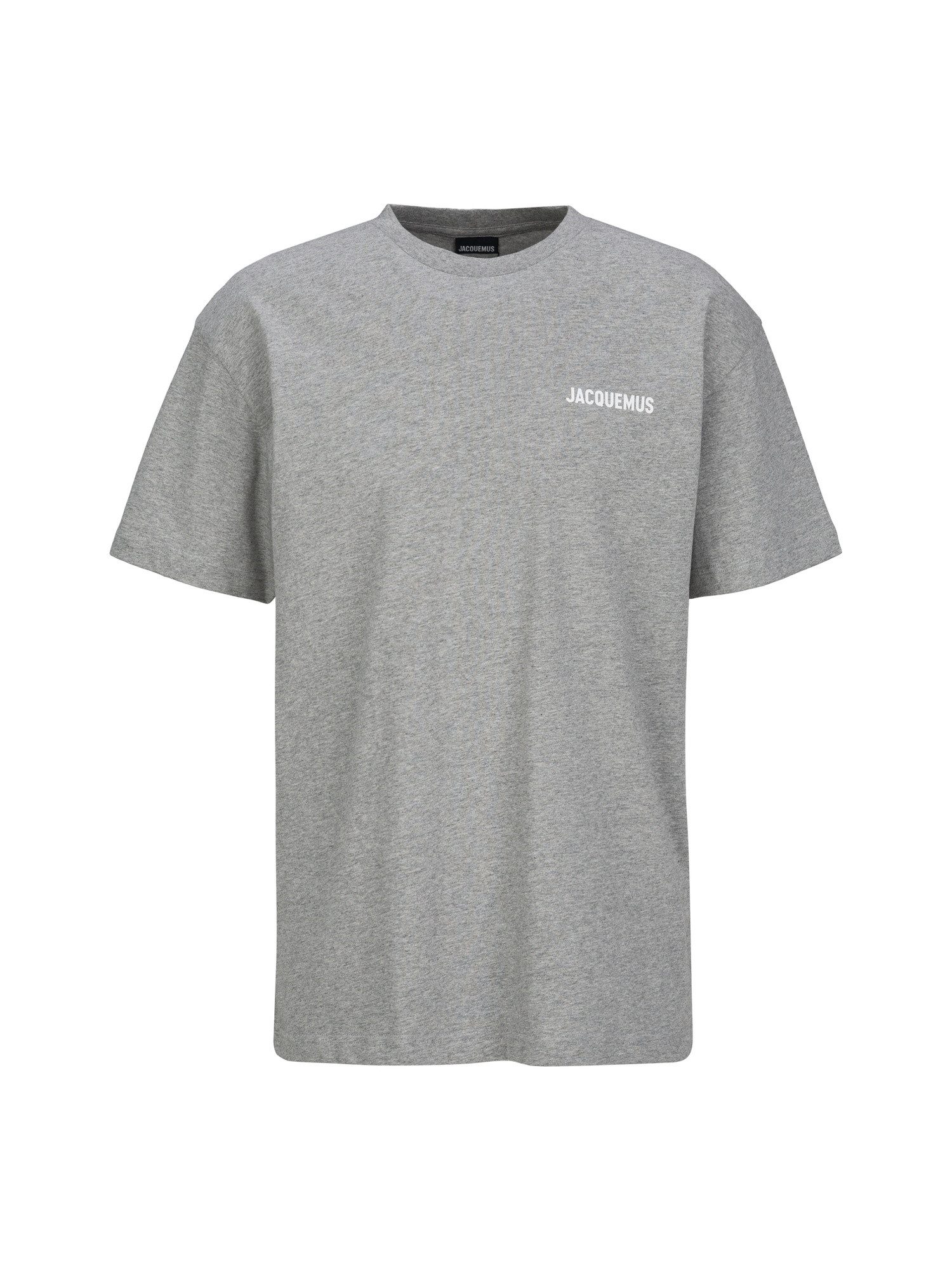 JACQUEMUS T-Shirt Logo Patch für Herren aus Baumwolle, Viertelarm mit Rundhals und Patch