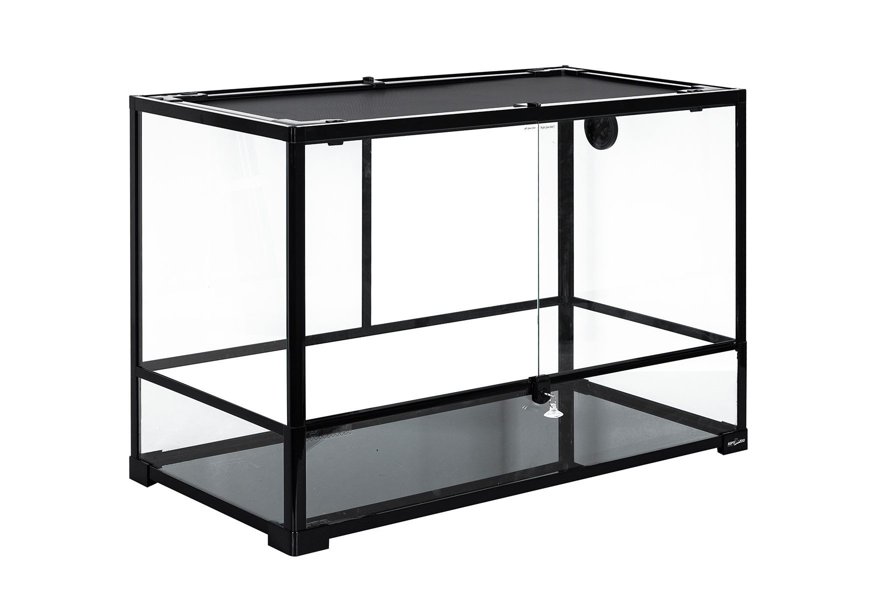 ReptiZoo Terrarium ReptiZoo Glasterrarium (RK0120), mit Schwenktüren, Deckel aus Gaze, 92